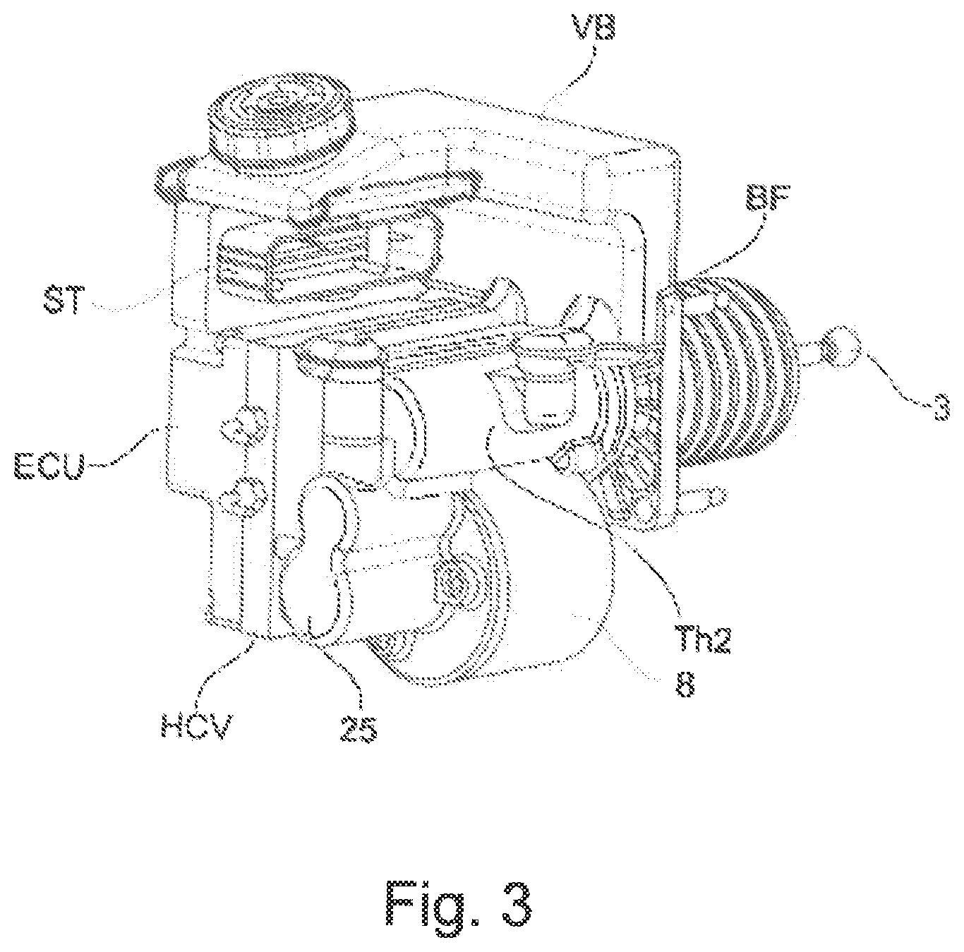 Patent US12377827 Figure 3 – Brake system