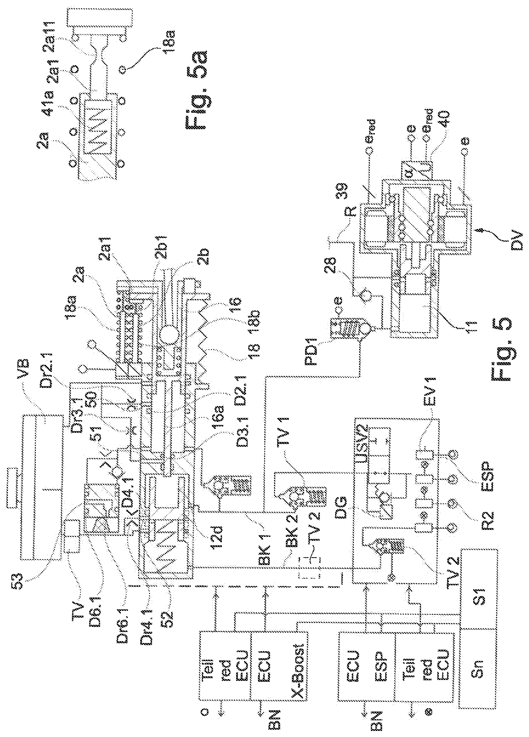Patent US12377827 Figure 5 – Brake system
