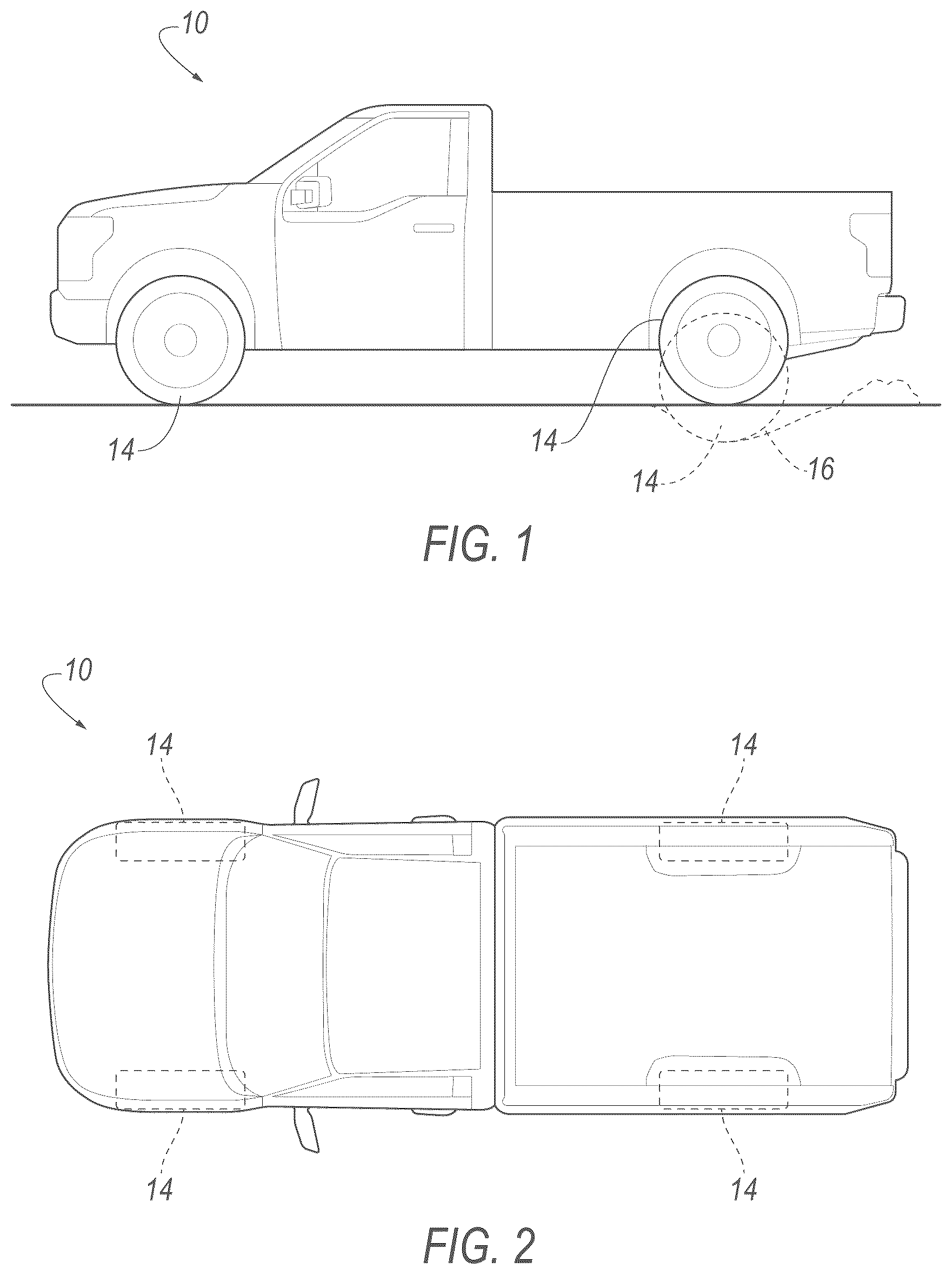 Patent US12377832 Figure 1 – Vehicle operation in one-wheel dig mode