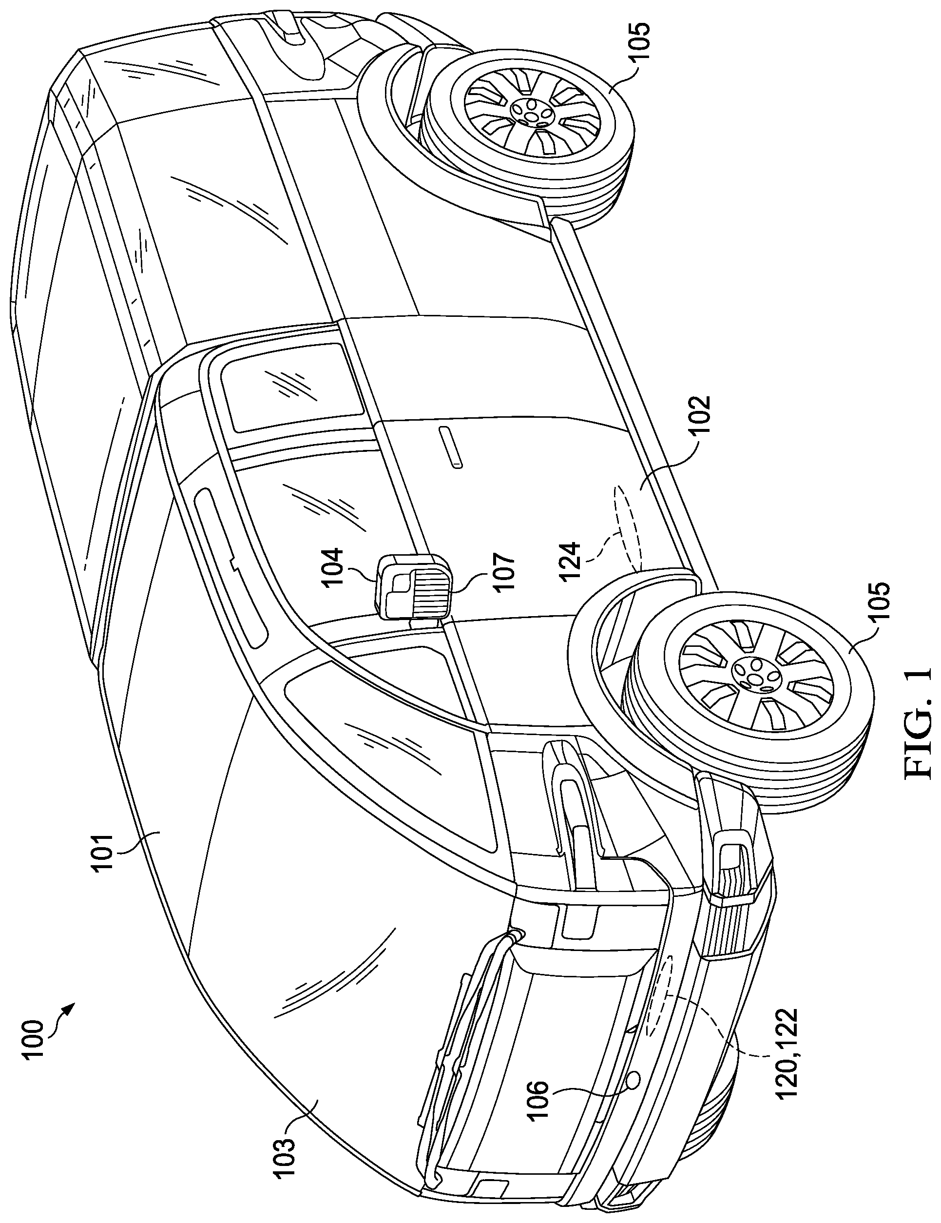 Patent US12377835 Figure 1 – System and method in vehicle path prediction based on odometry and inertial measurement unit