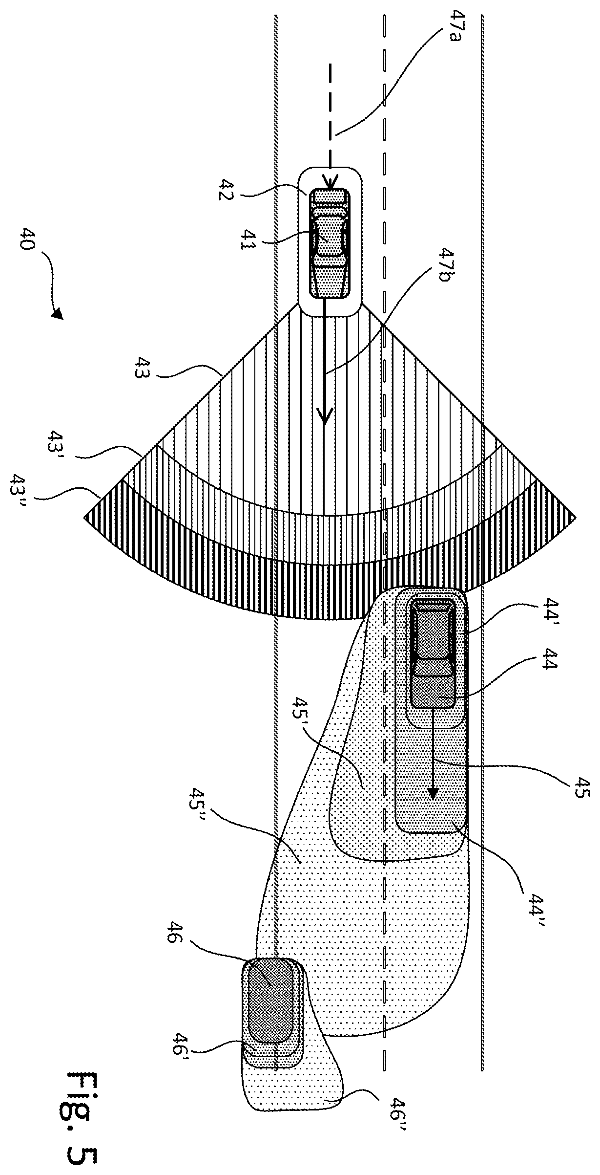 Patent US12377837 Figure 5 – Path planning in autonomous driving environments