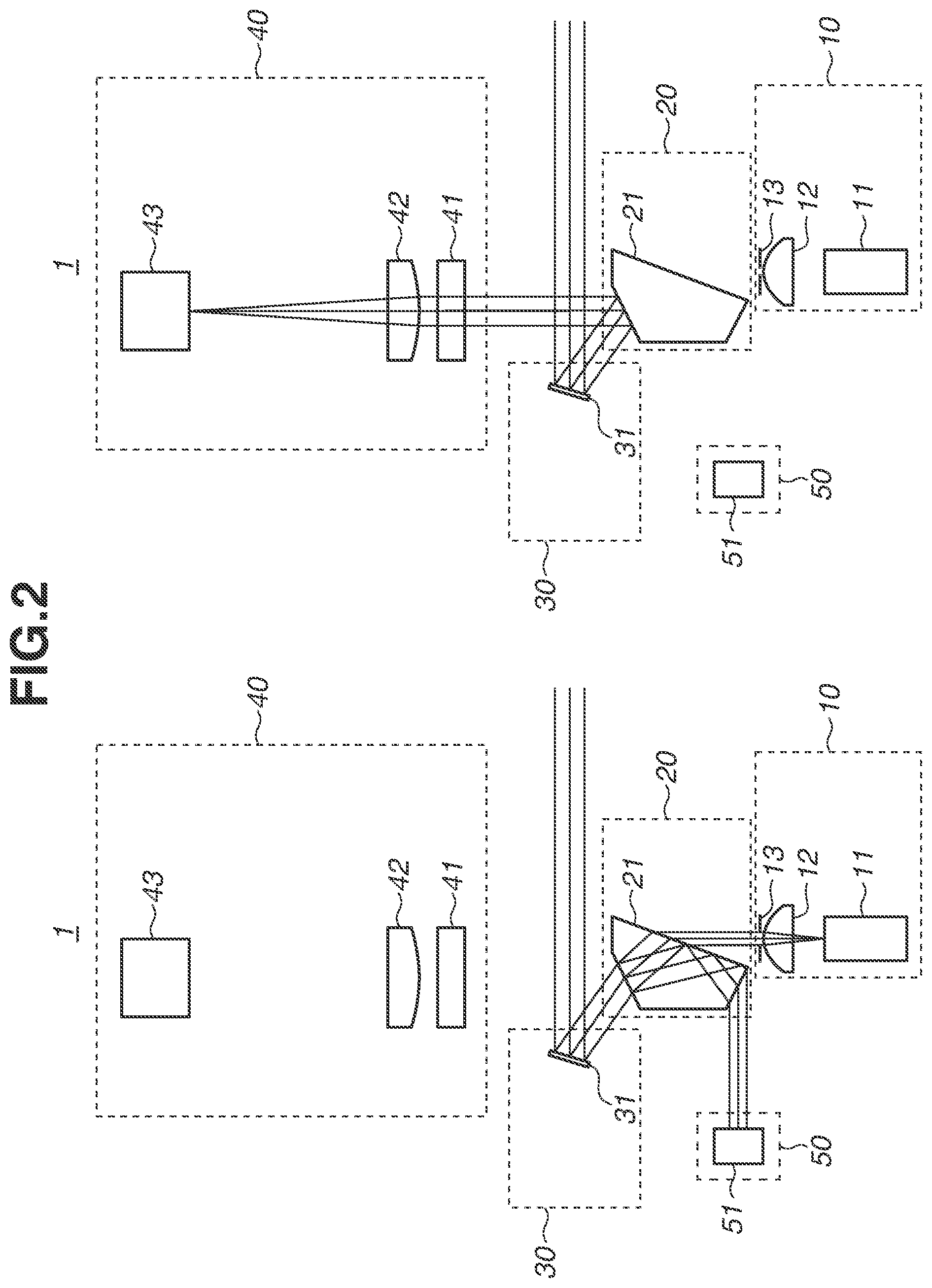 Patent US12377857 Figure 2 – Optical apparatus, and on-vehicle system and moving apparatus including the same
