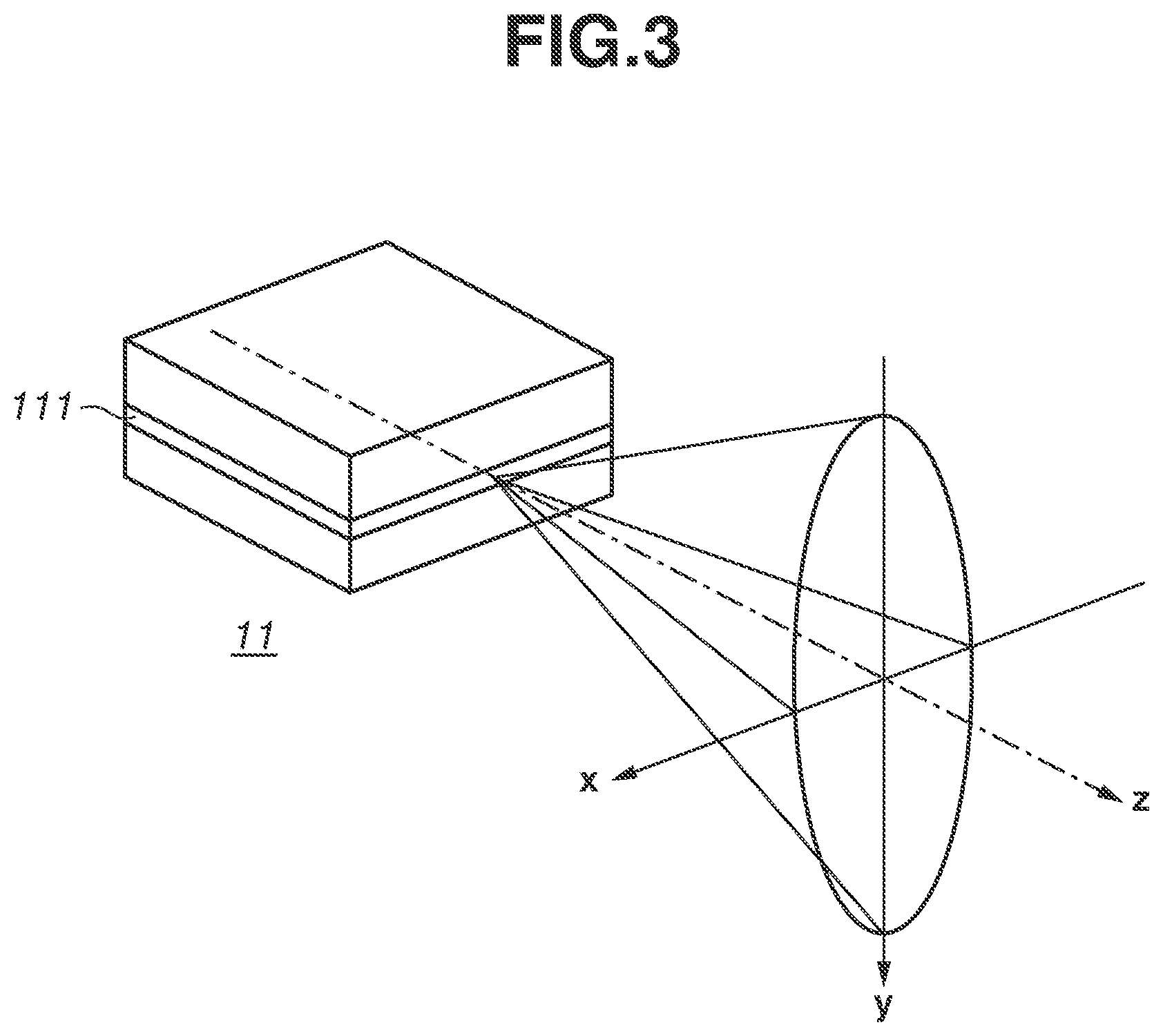 Patent US12377857 Figure 3 – Optical apparatus, and on-vehicle system and moving apparatus including the same