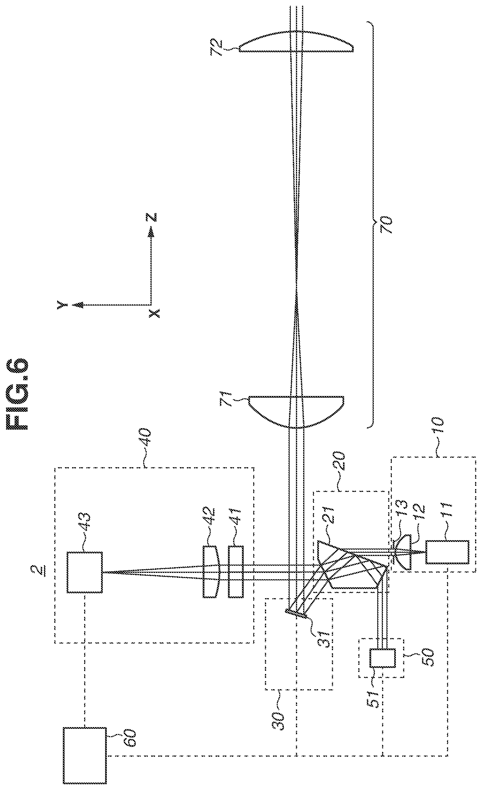 Patent US12377857 Figure 6 – Optical apparatus, and on-vehicle system and moving apparatus including the same