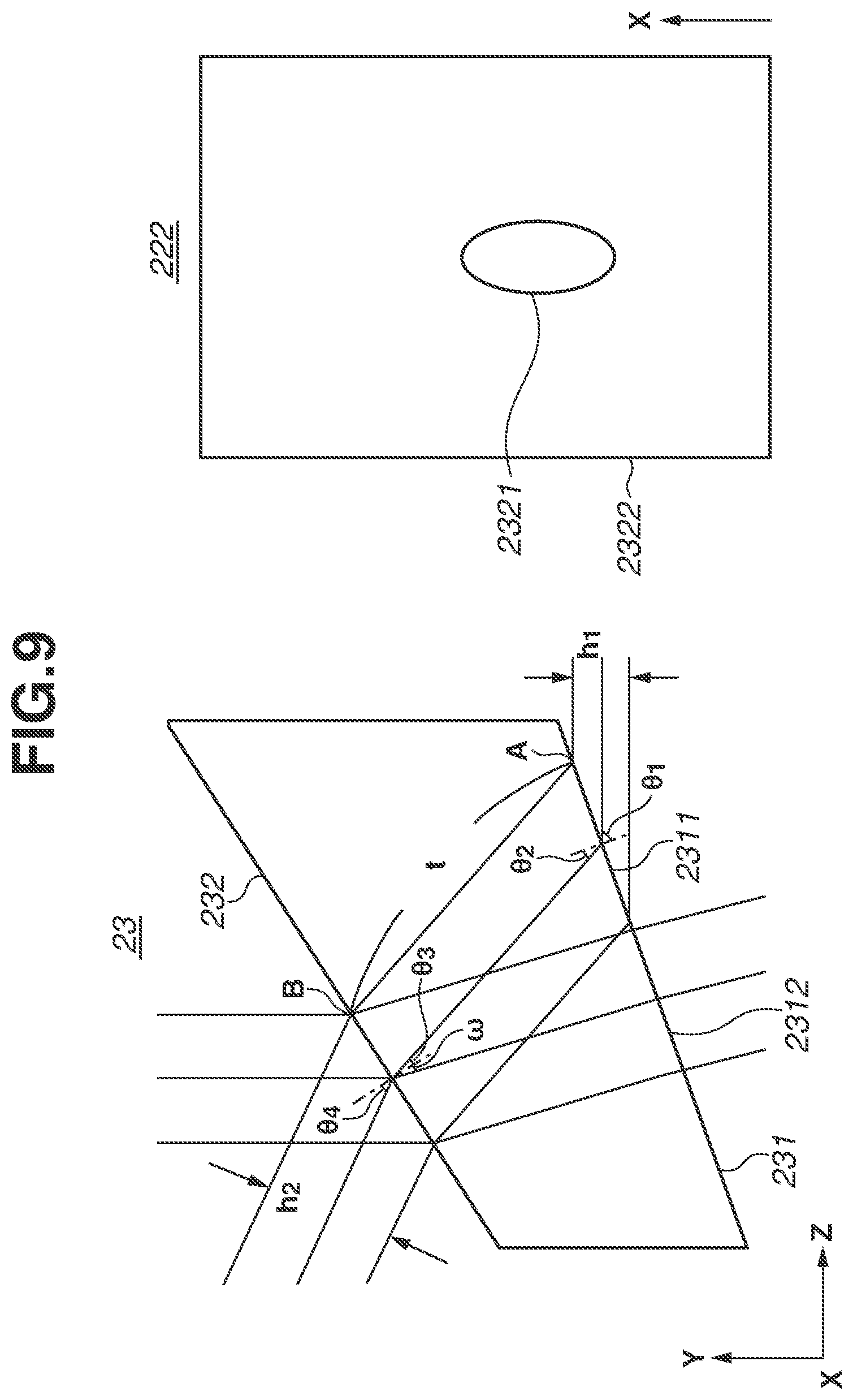 Patent US12377857 Figure 9 – Optical apparatus, and on-vehicle system and moving apparatus including the same