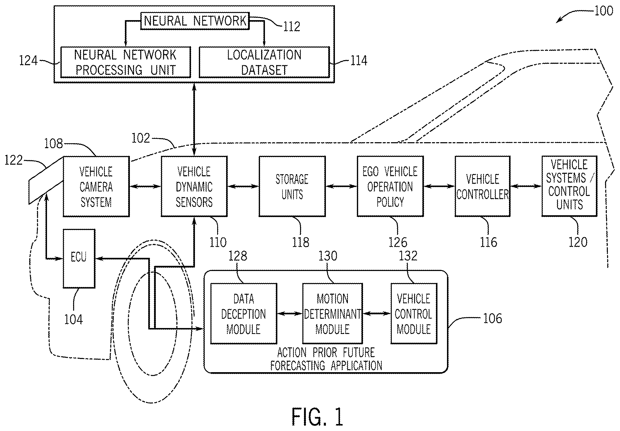 Patent US12377863 Figure 1 – System and method for future forecasting using action priors