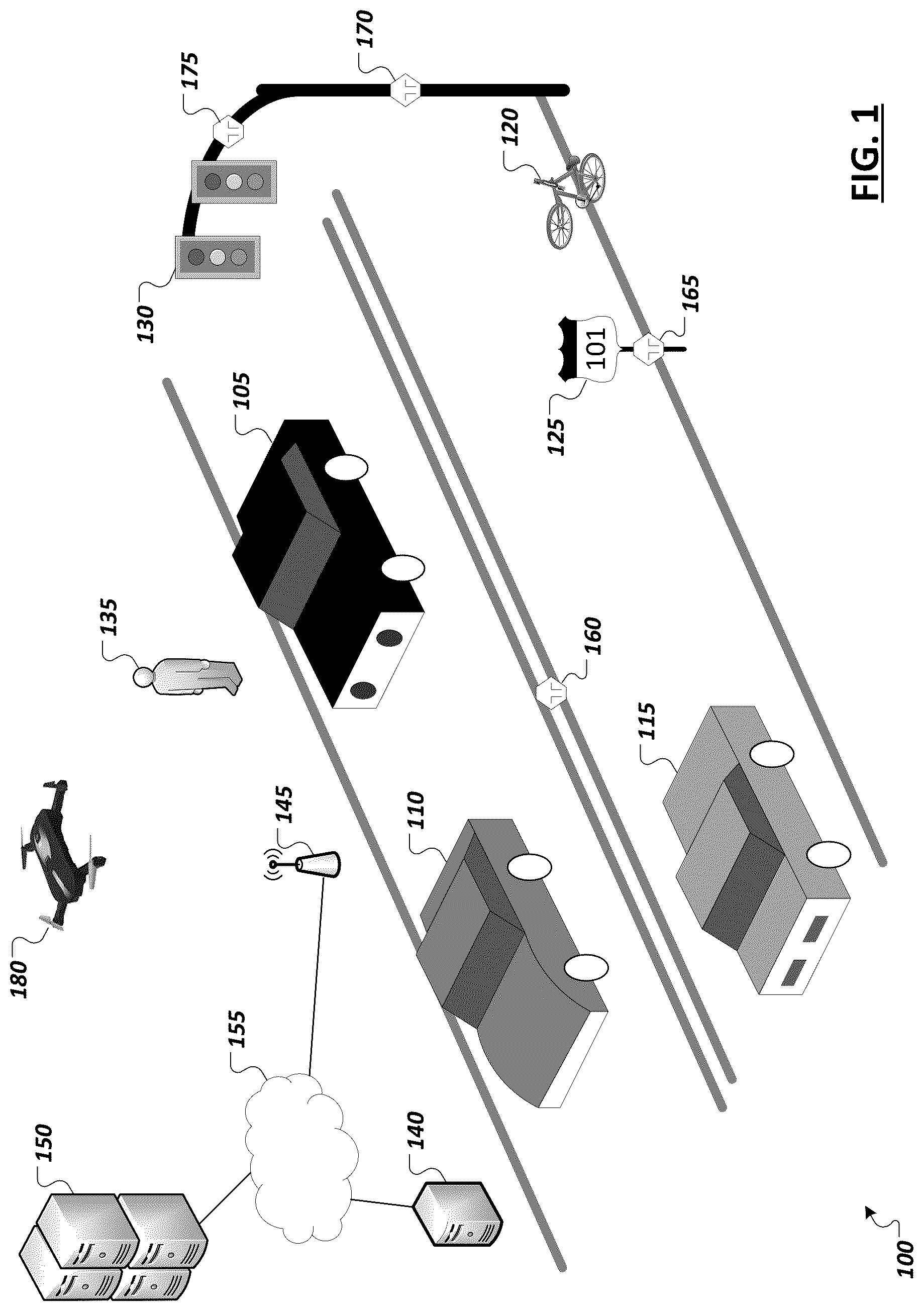 Patent US12377867 Figure 1 – Independent safety monitoring of an automated driving system