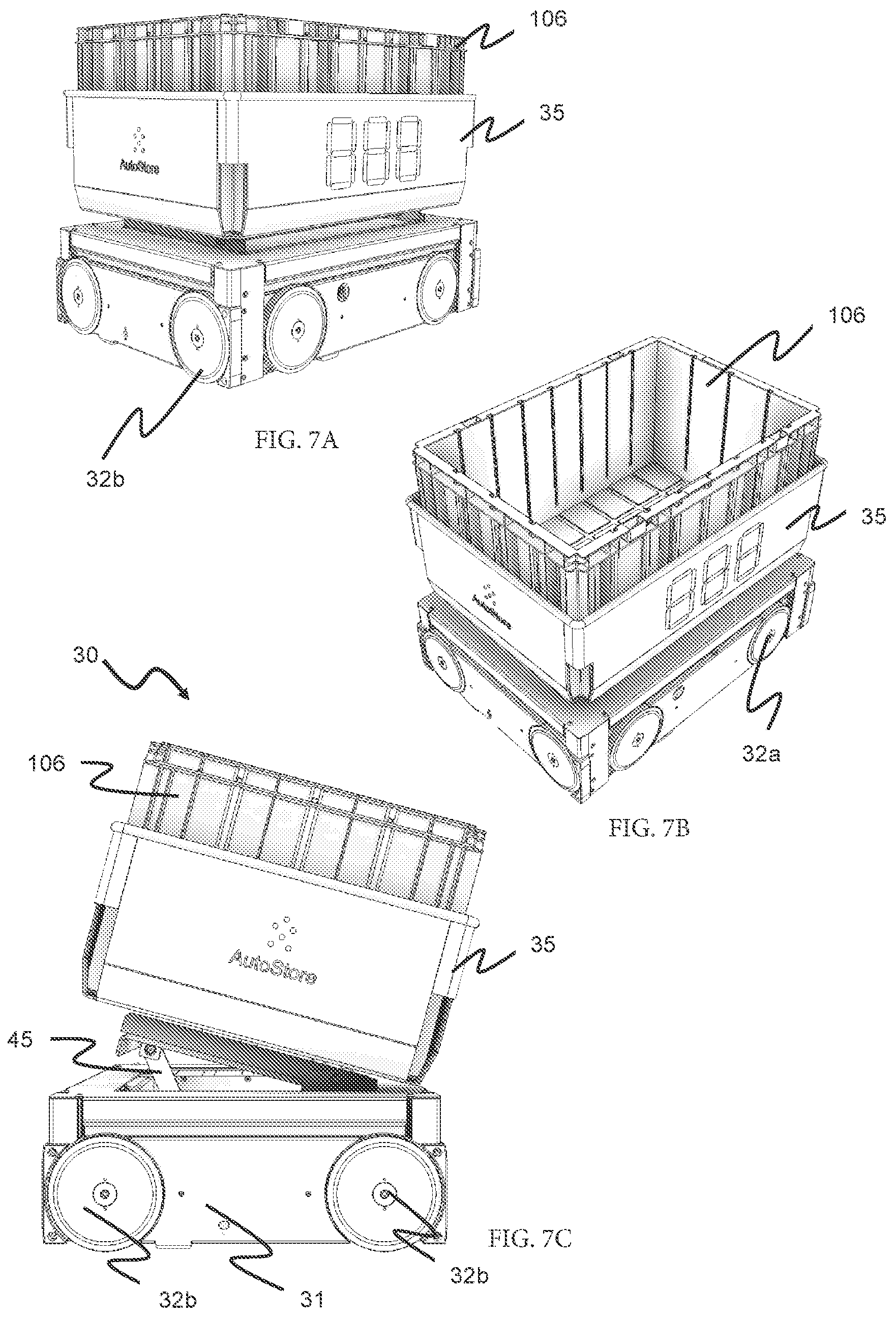 Patent US12377885 Figure 8 – Automated storage and retrieval system and a method of transporting storage containers between an automated storage and retrieval grid and a second location
