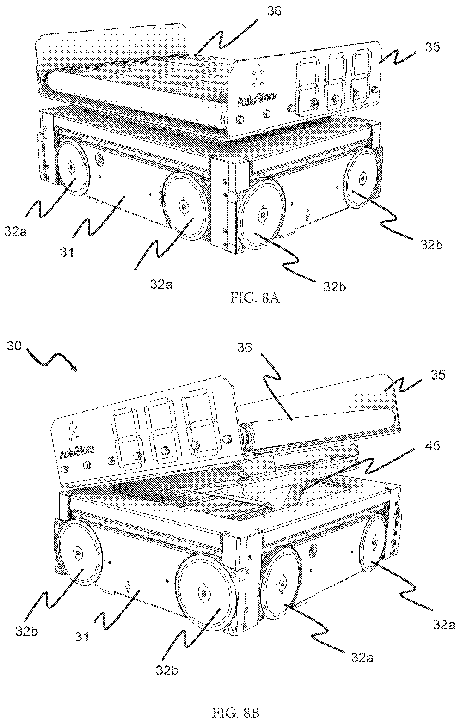 Patent US12377885 Figure 9 – Automated storage and retrieval system and a method of transporting storage containers between an automated storage and retrieval grid and a second location