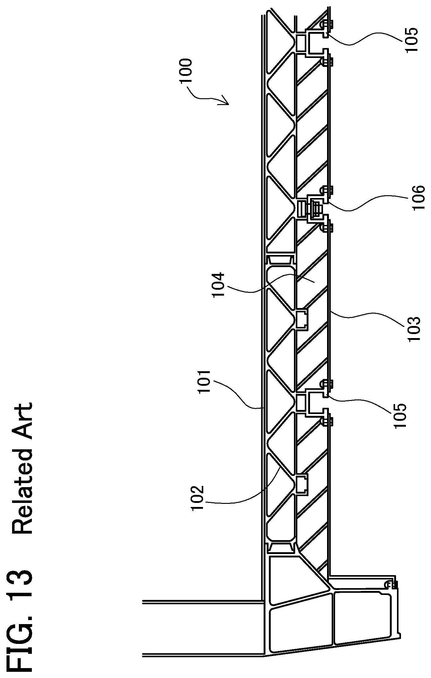 Patent US12377887 Figure 9 – Fire-resistant floor structure of railroad vehicle