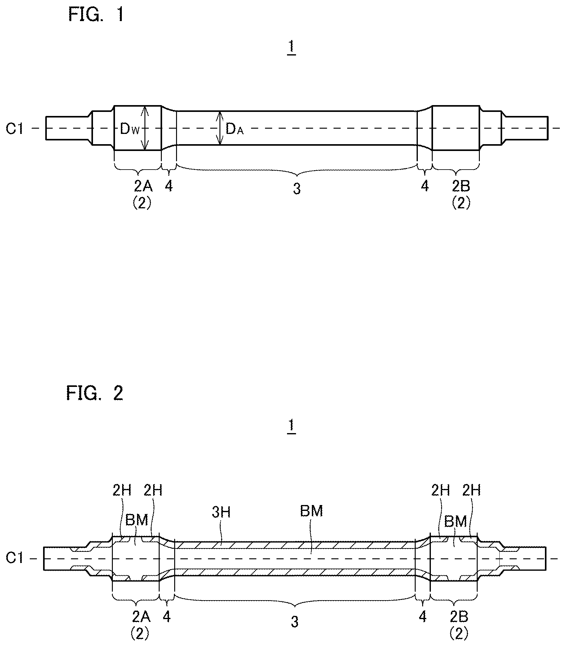 Patent US12377888 Figure 1 – Railway axle