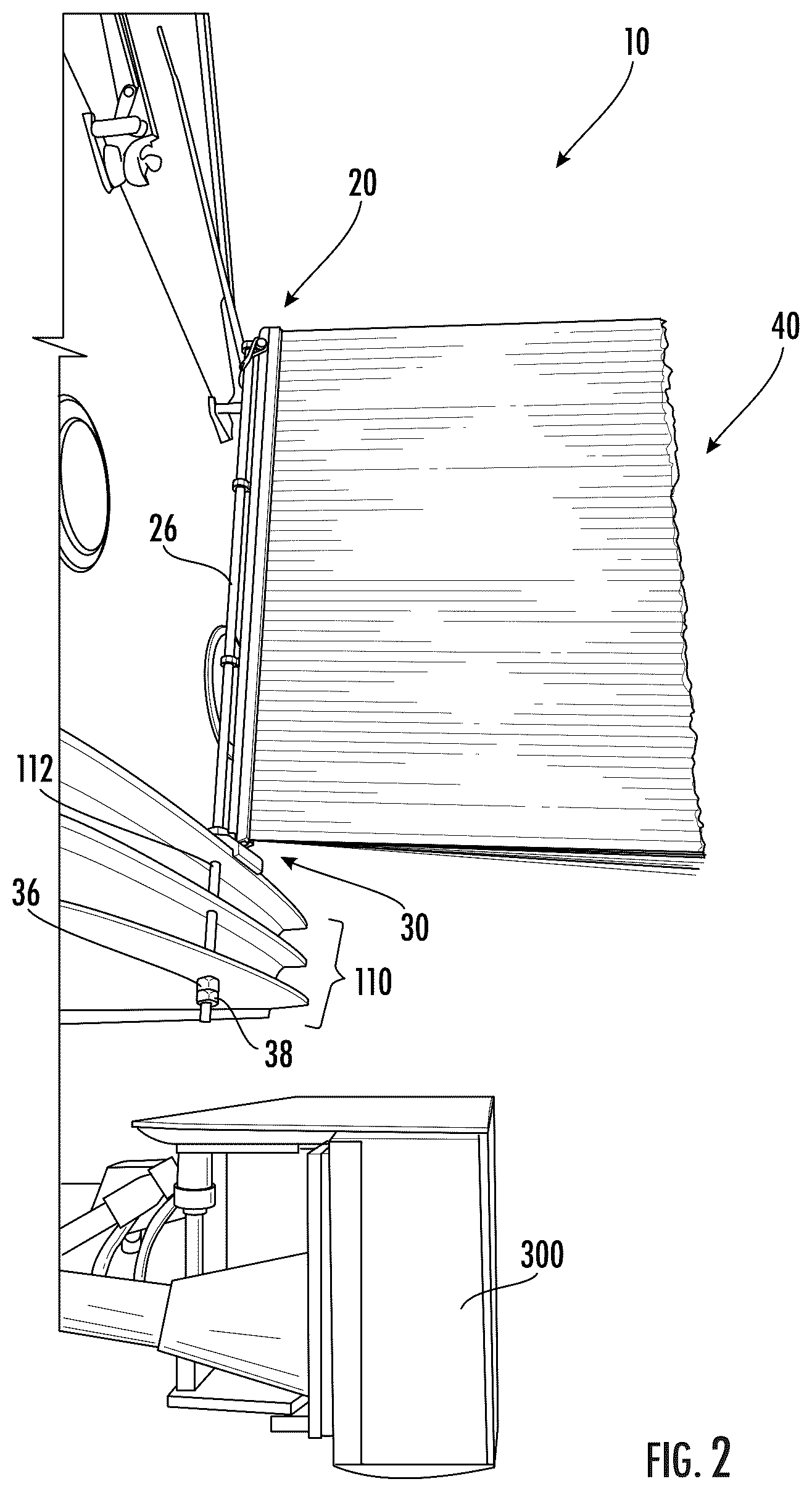 Patent US12377890 Figure 2 – Safety barrier between coupled cars of a transportation vehicle