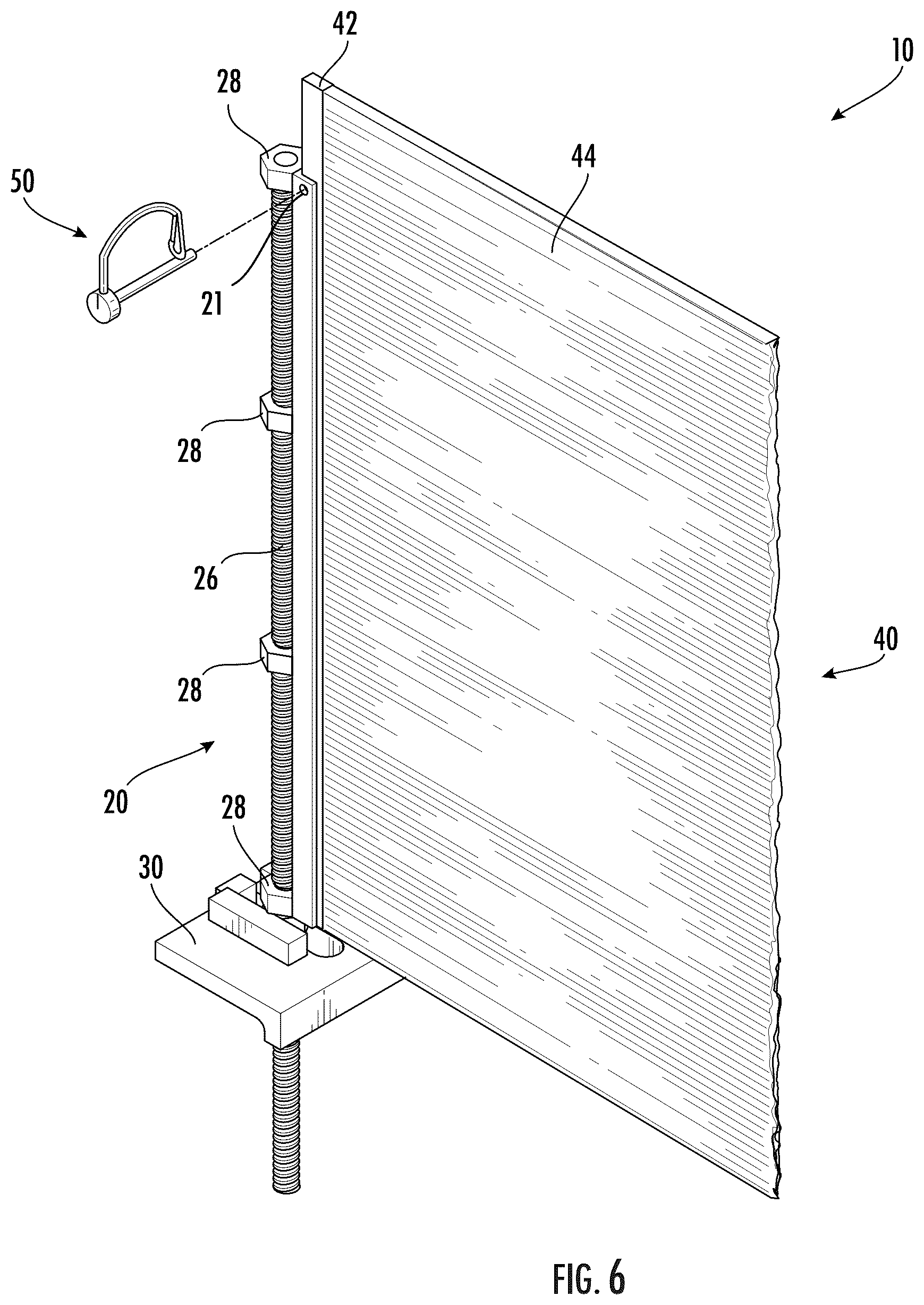 Patent US12377890 Figure 6 – Safety barrier between coupled cars of a transportation vehicle