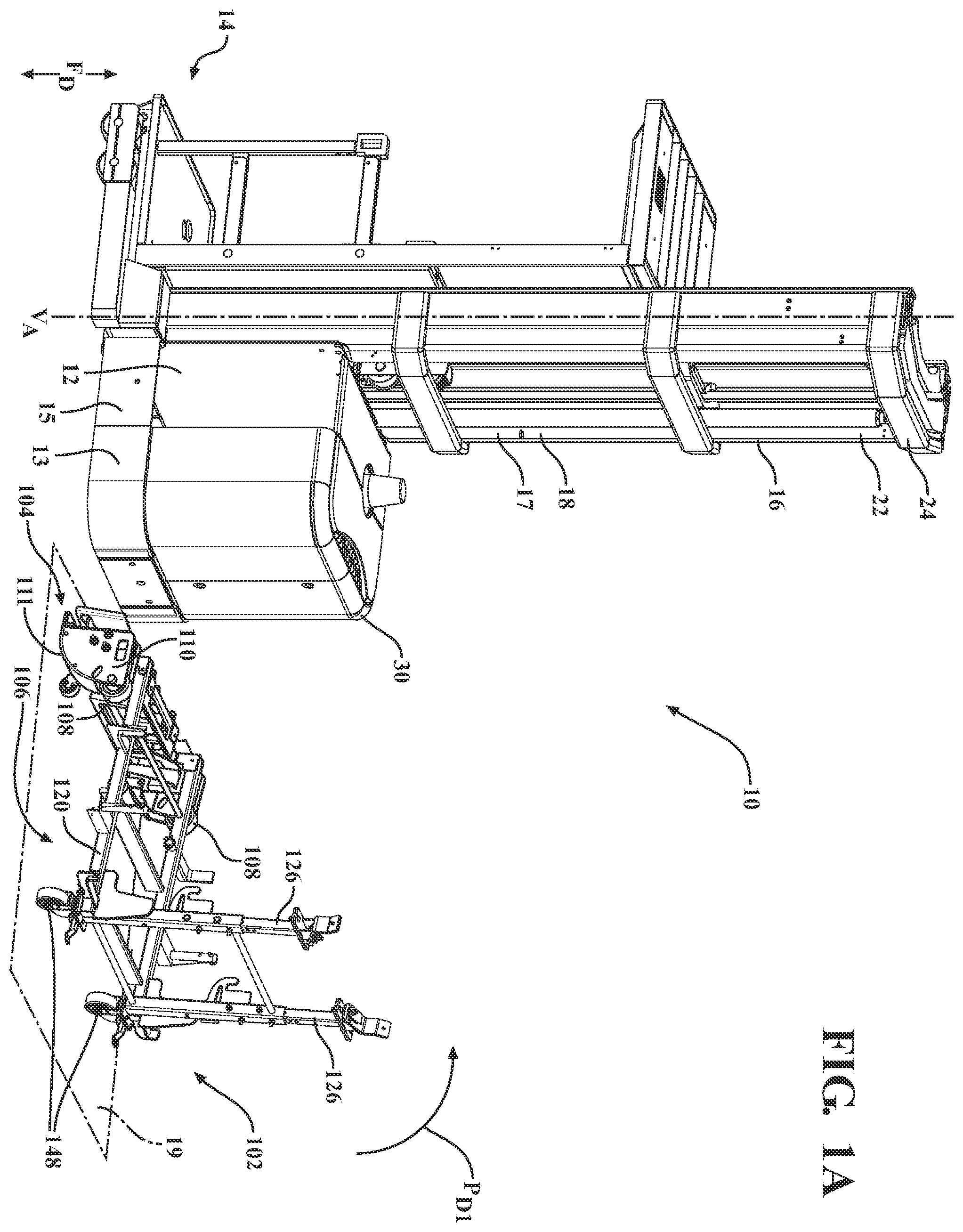 Patent US12377896 Figure 2 – Layover bracket system