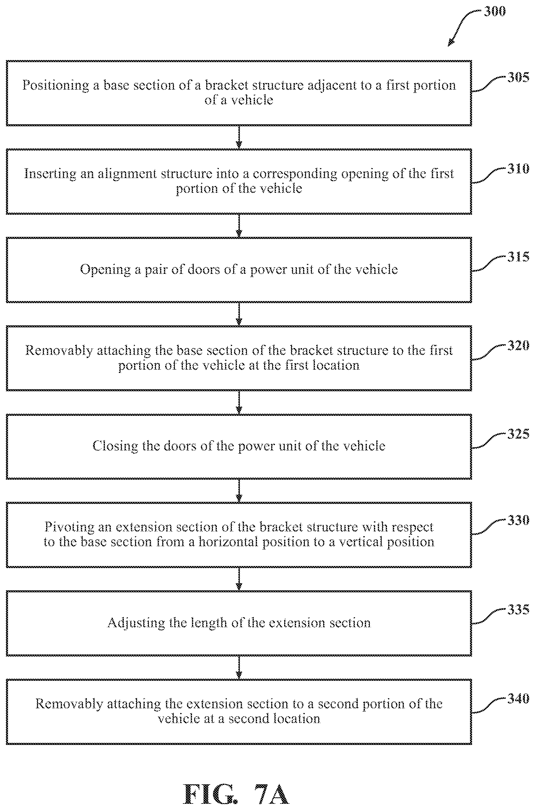 Patent US12377896 Figure 11 – Layover bracket system