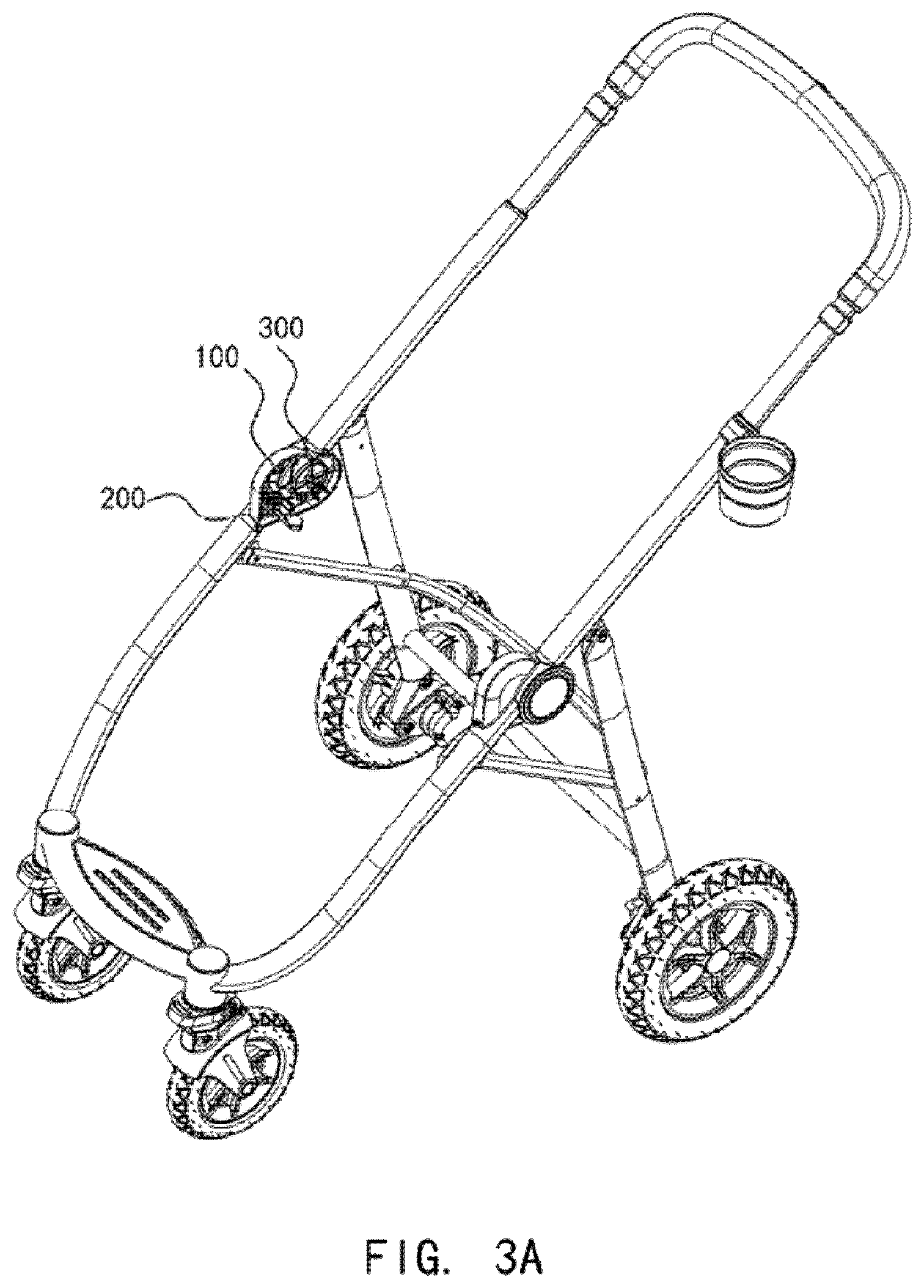 Patent US12377898 Figure 7 – Folding hook structure and carriage frame and as well as baby carriage having the same