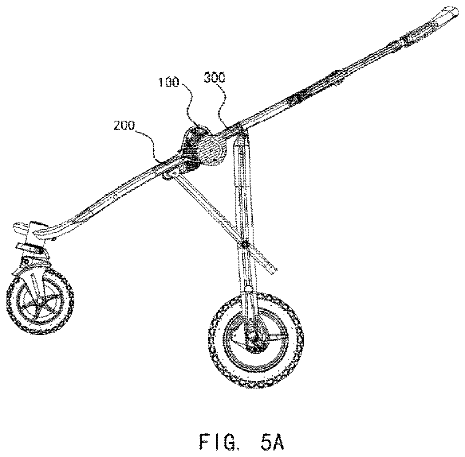Patent US12377898 Figure 10 – Folding hook structure and carriage frame and as well as baby carriage having the same