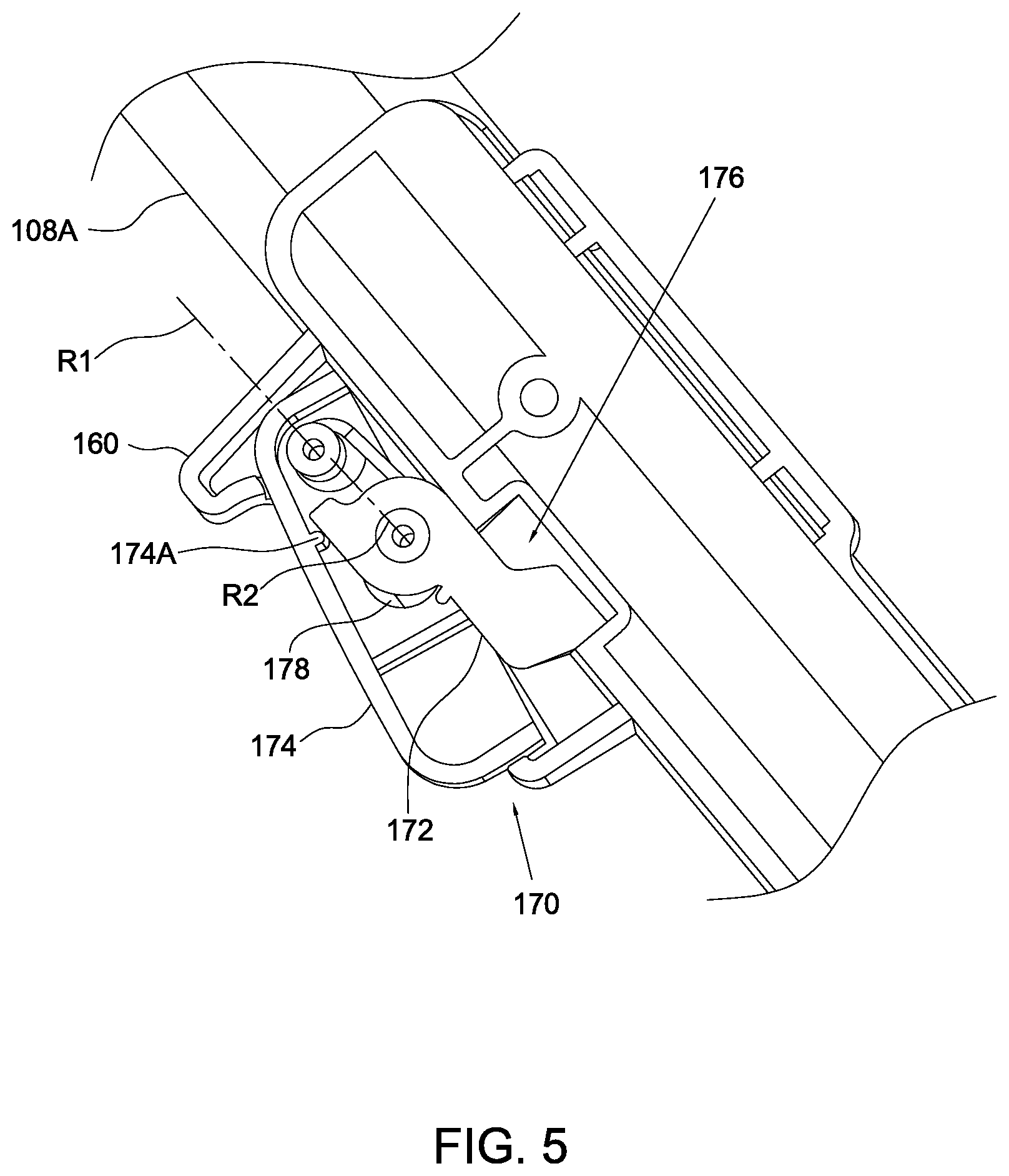 Patent US12377900 Figure 5 – Child stroller apparatus