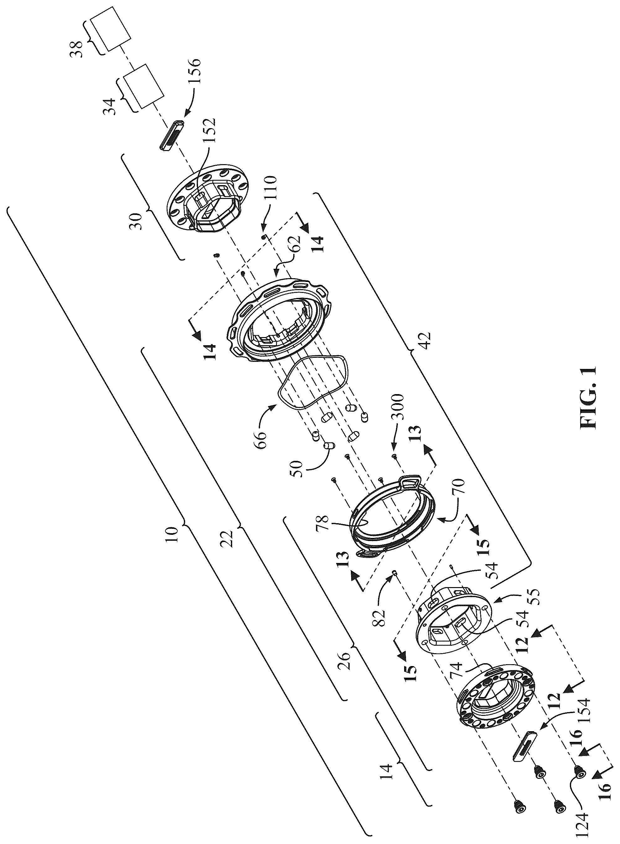 Patent US12377903 Figure 1 – Device for removably attaching steering wheel to steering column of vehicle
