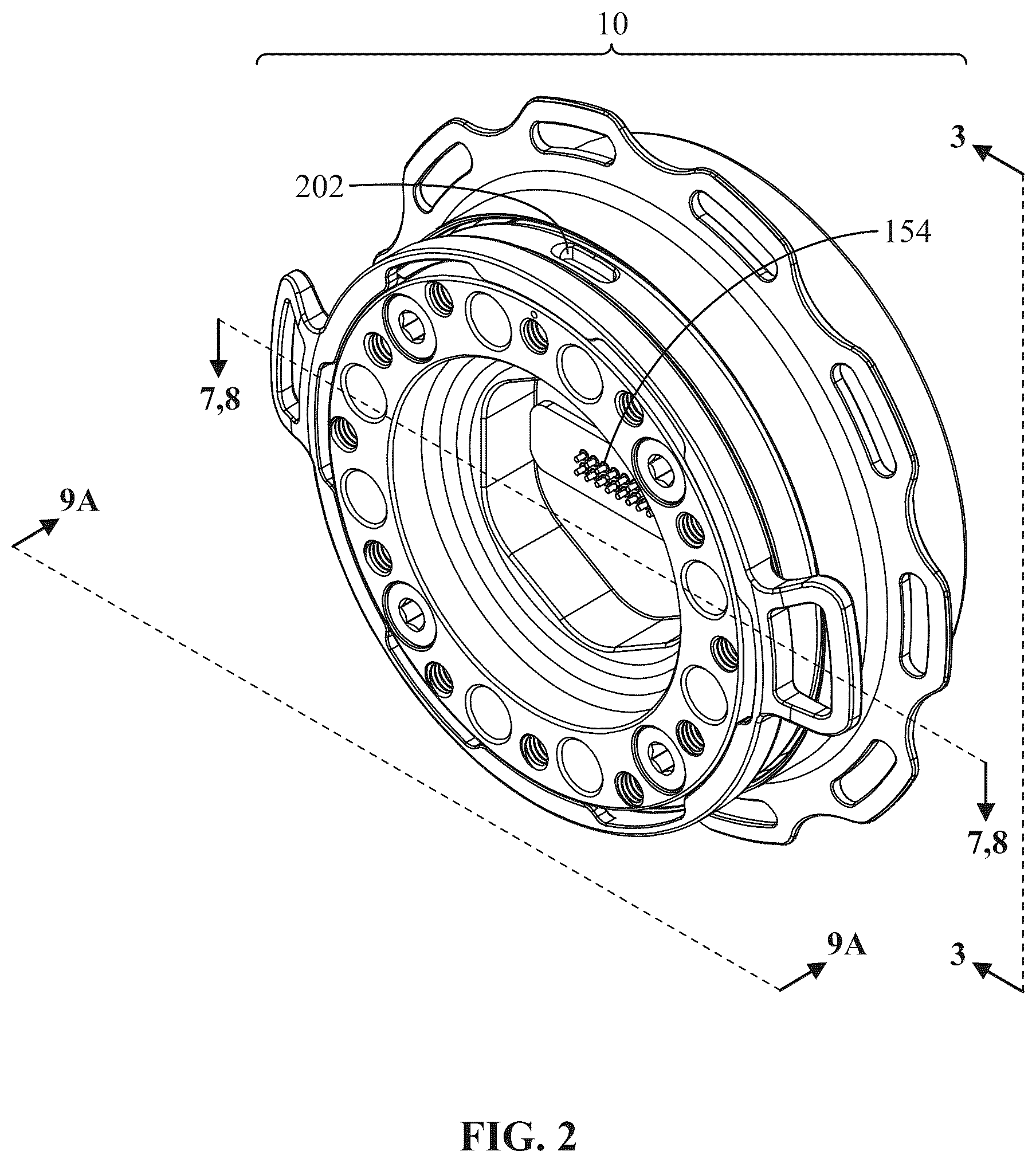 Patent US12377903 Figure 2 – Device for removably attaching steering wheel to steering column of vehicle