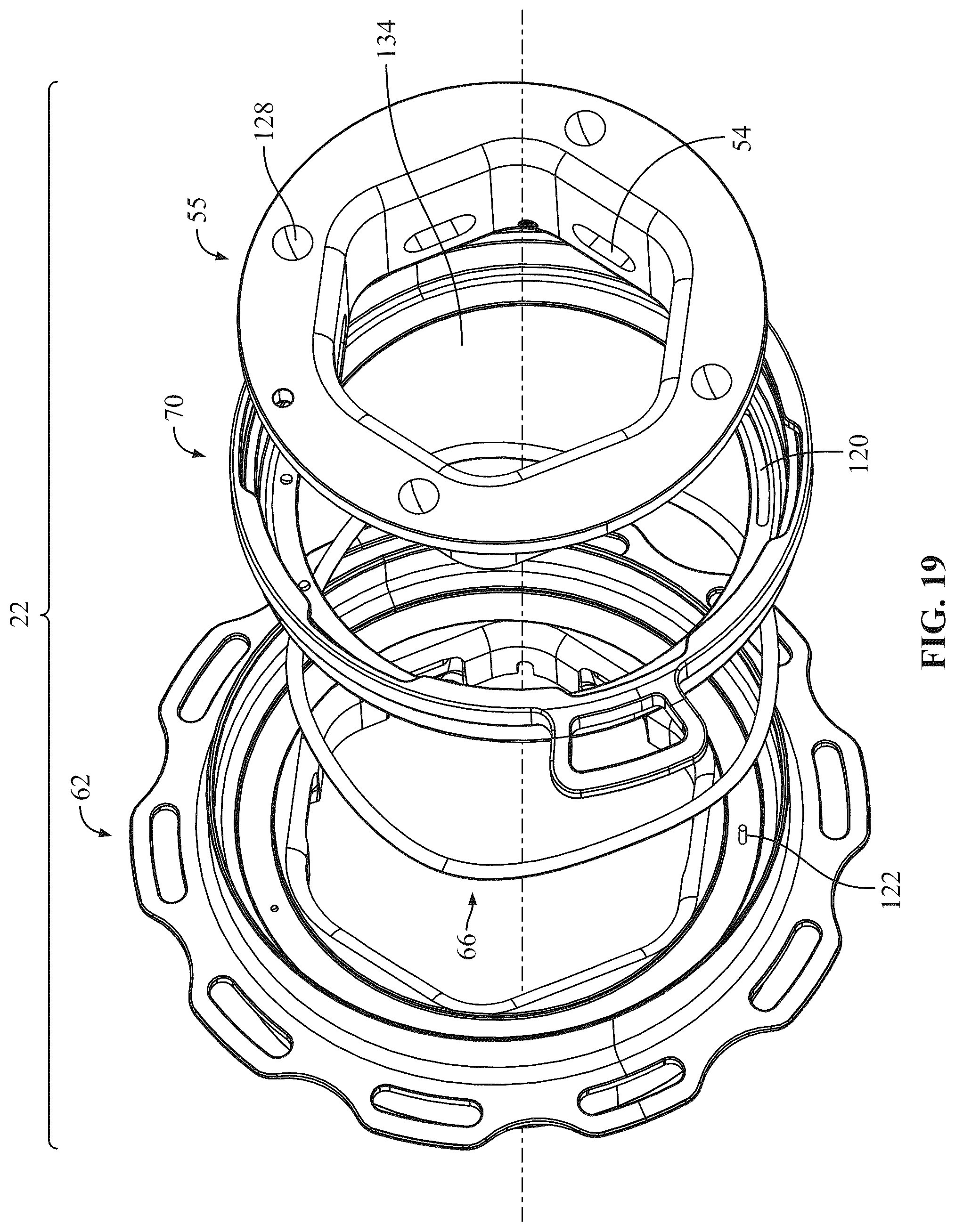 Patent US12377903 Figure 19 – Device for removably attaching steering wheel to steering column of vehicle
