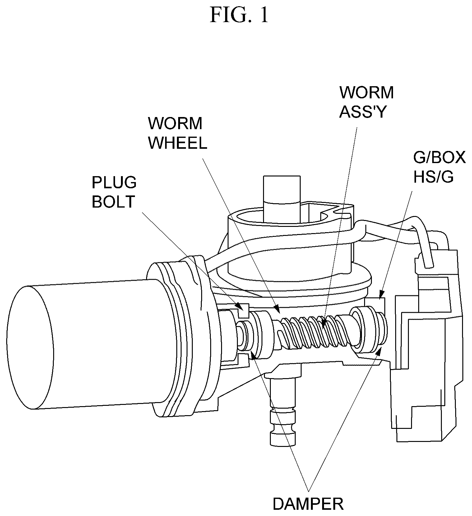 Patent US12377906 Figure 1 – Damper for electric power steering