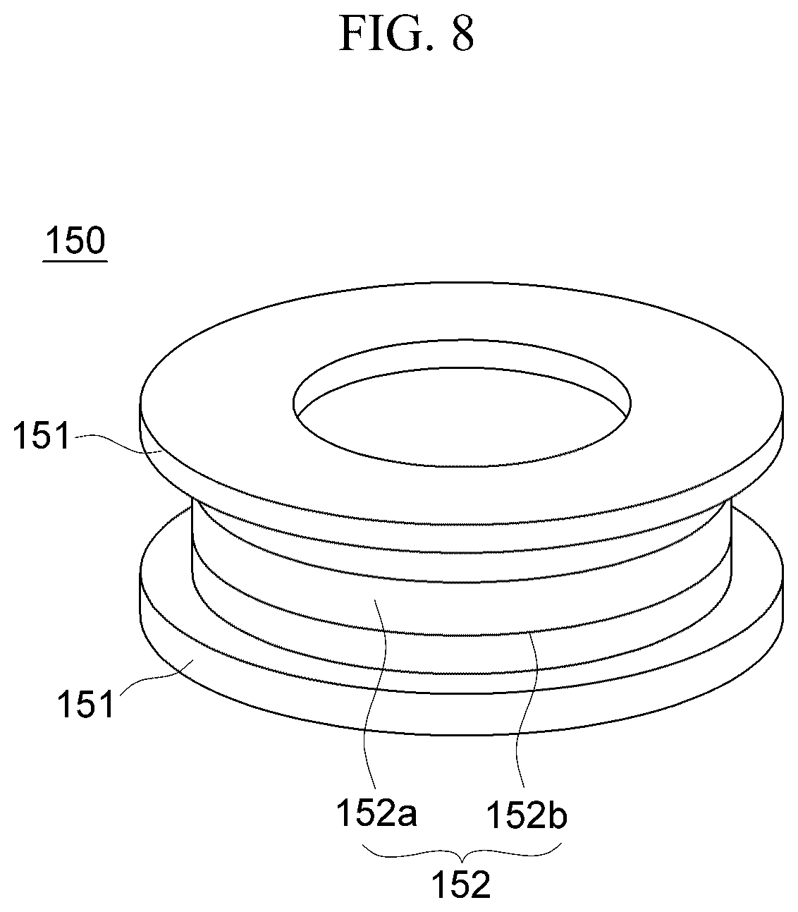 Patent US12377906 Figure 8 – Damper for electric power steering