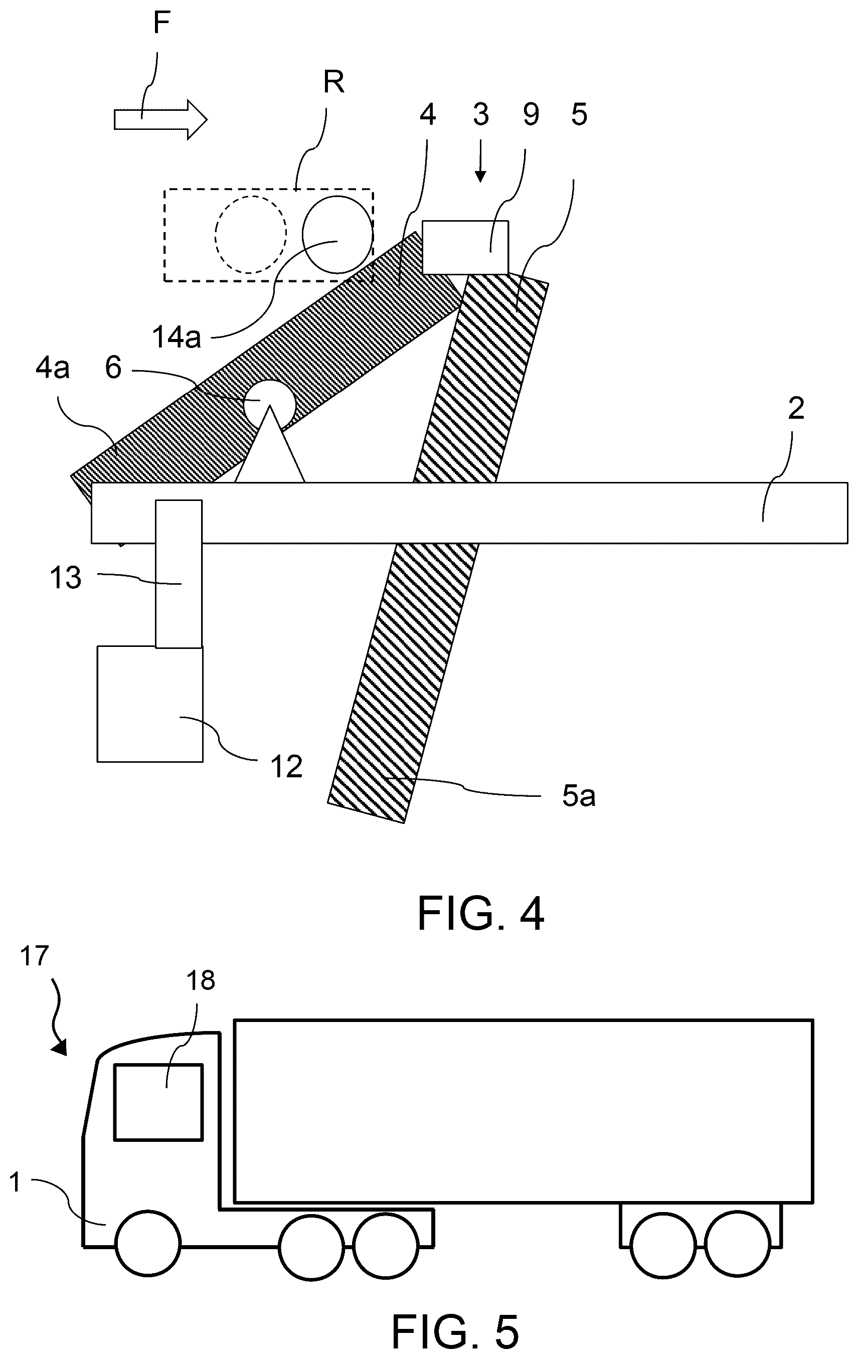 Patent US12377917 Figure 4 – Front structure for a utility vehicle, preferably for a lorry