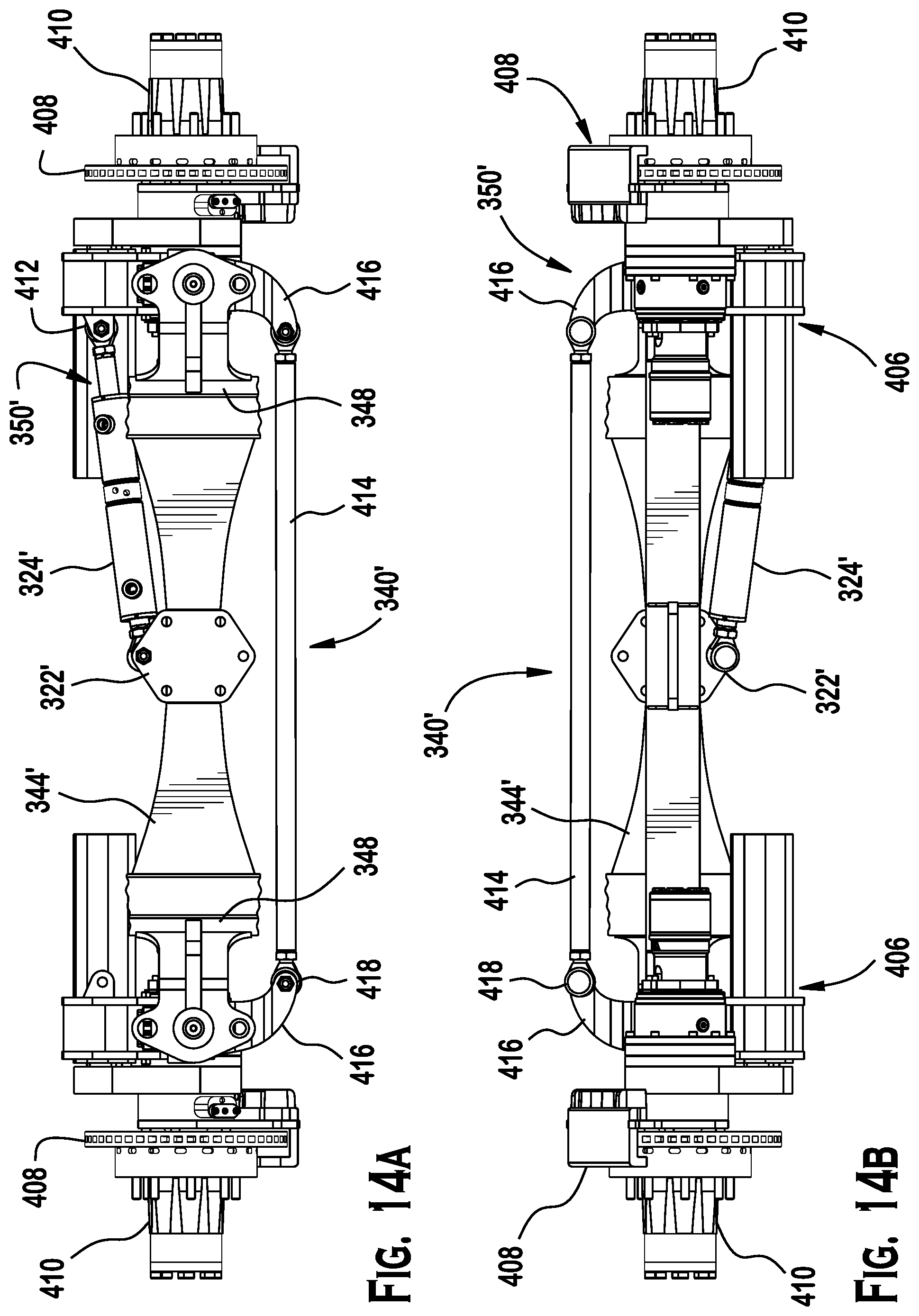 Patent US12377922 Figure 17 – Self-propelled tandem axle trailer