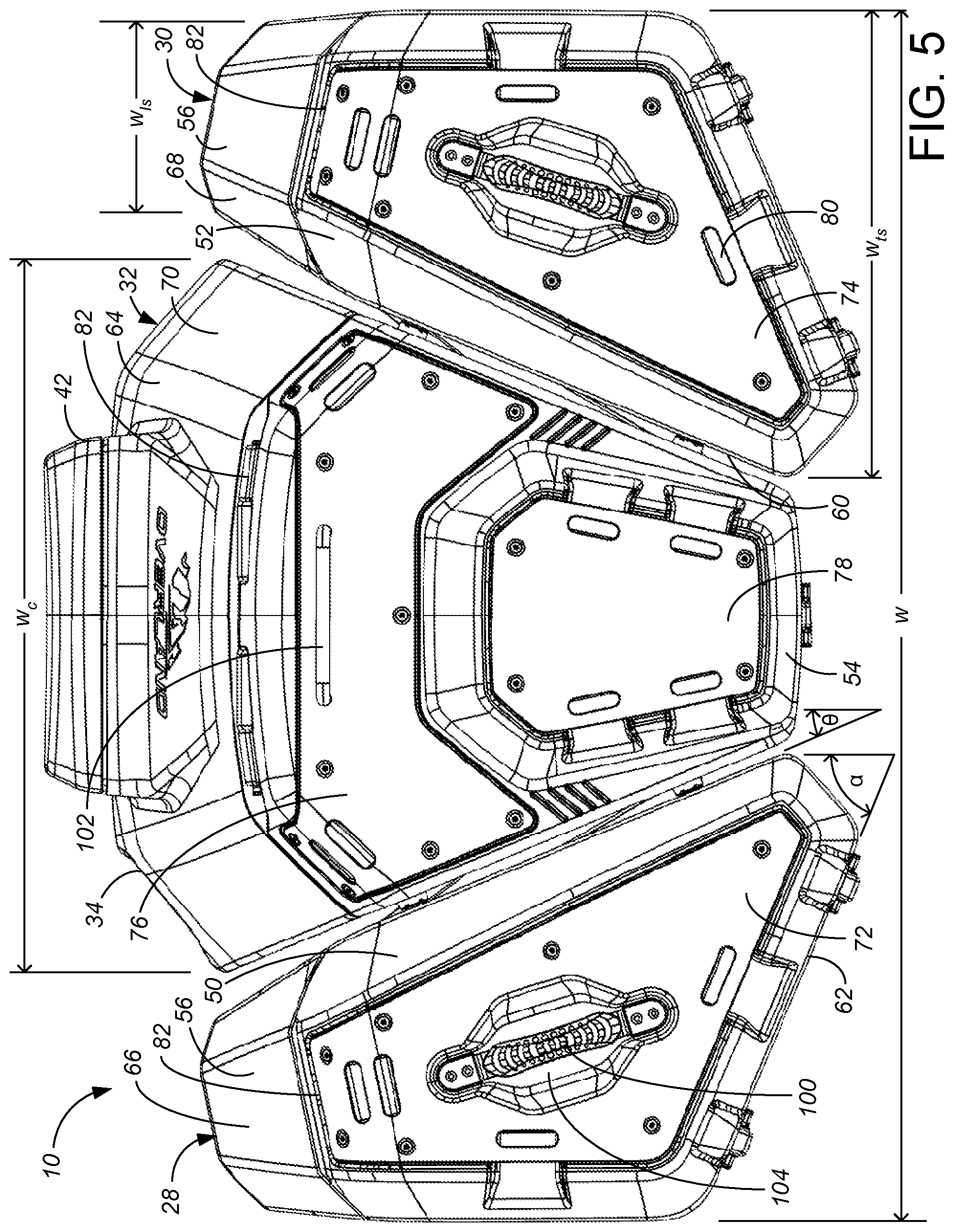 Patent US12377927 Figure 5 – Modular cargo system for off-road vehicle