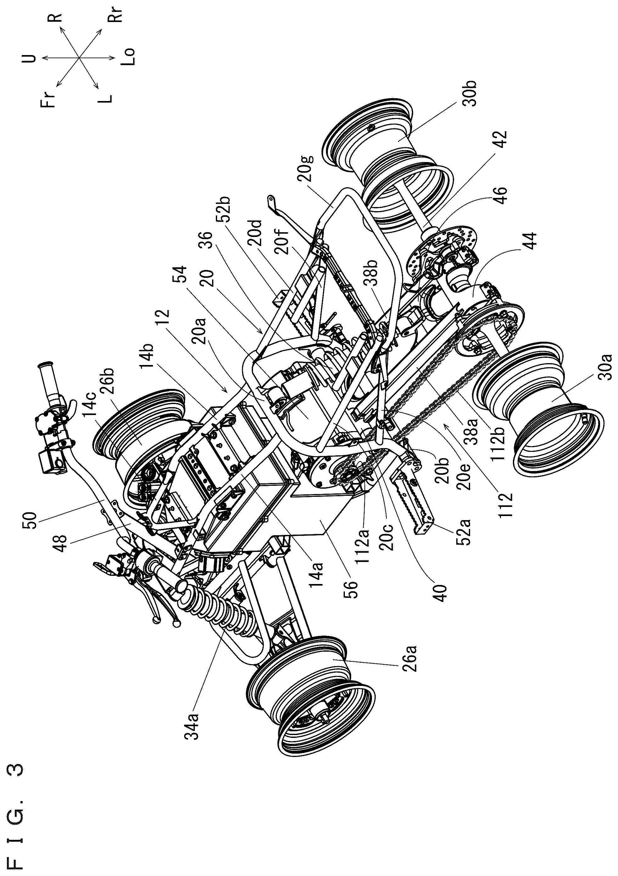Patent US12377929 Figure 3 – Vehicle