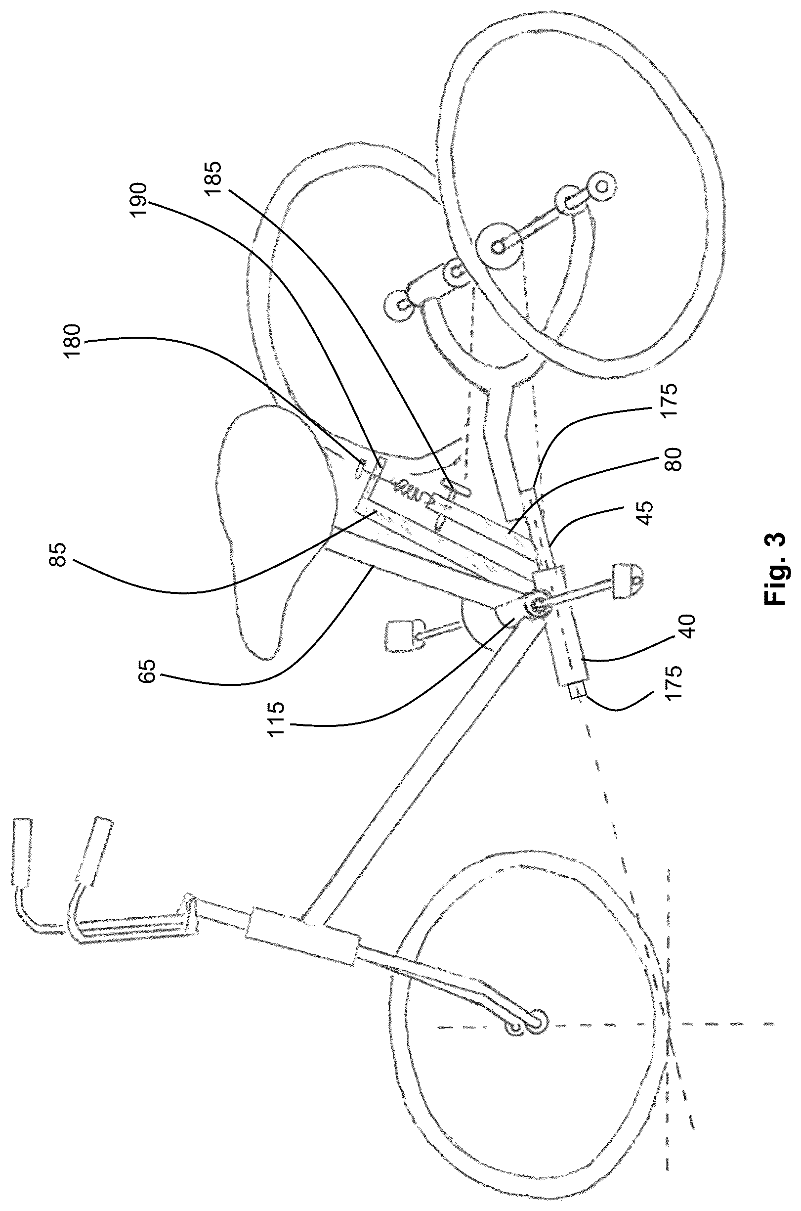 Patent US12377931 Figure 3 – Tricycle