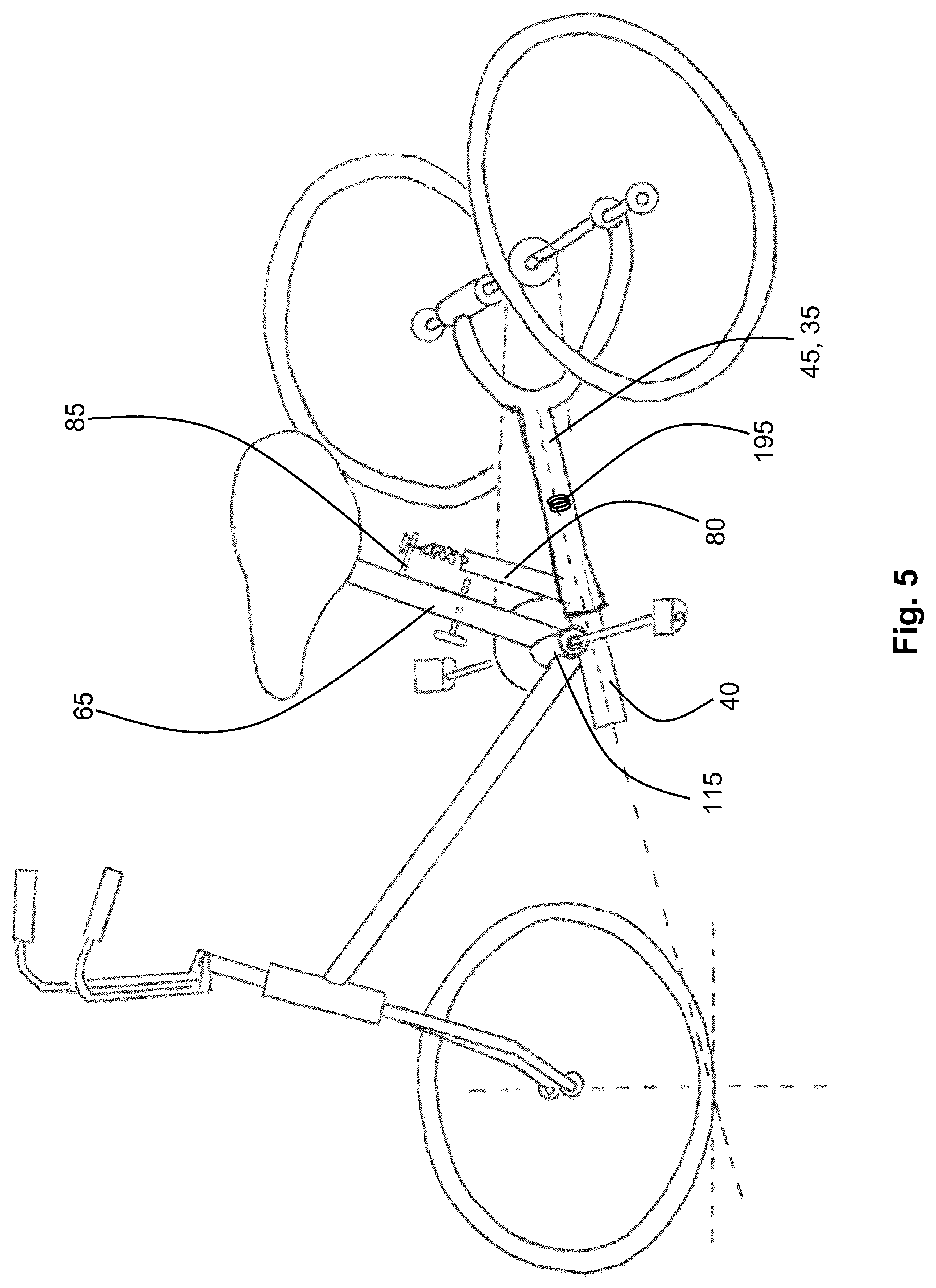 Patent US12377931 Figure 5 – Tricycle