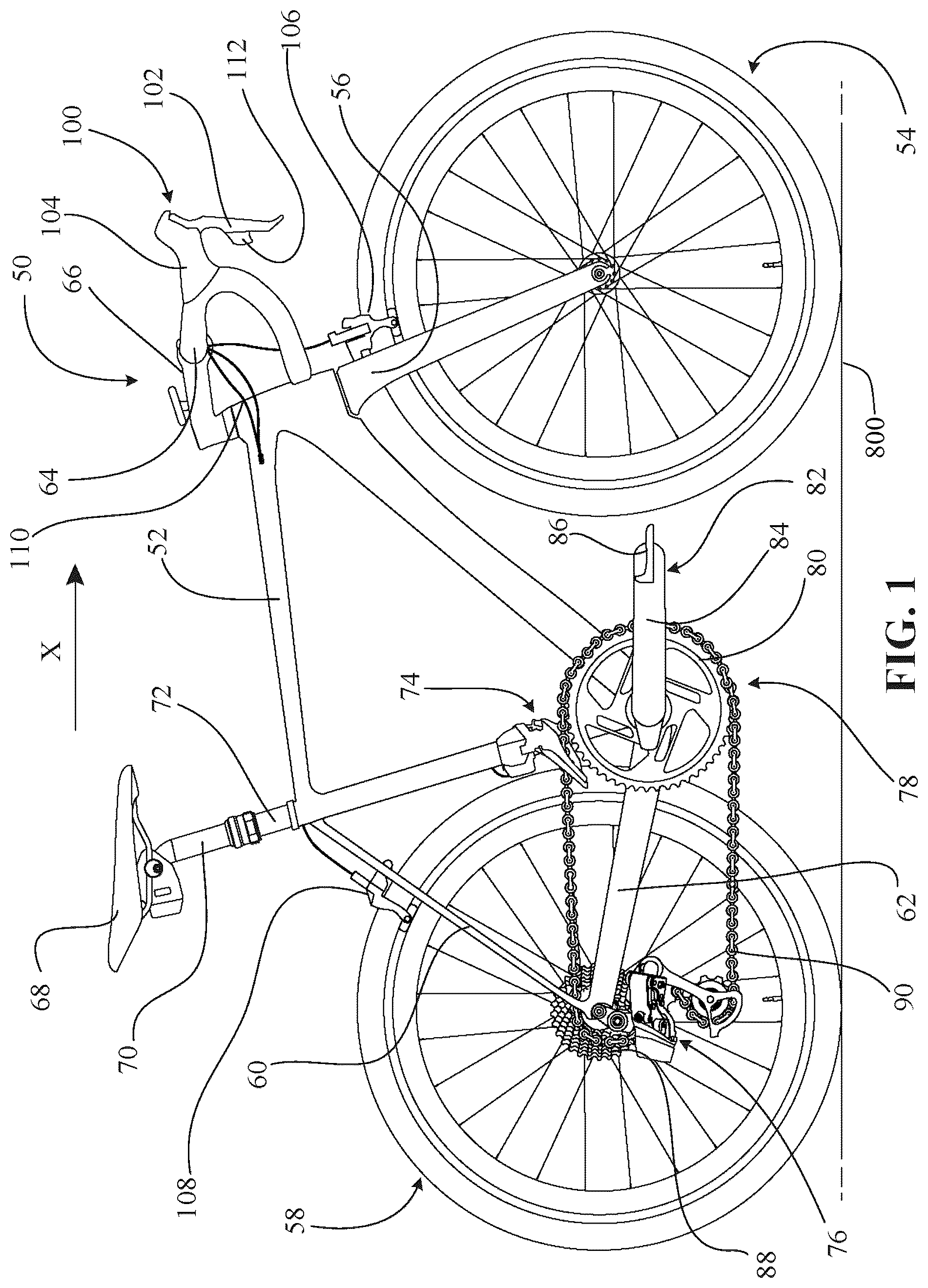 Patent US12377933 Figure 1 – Control device for a bicycle