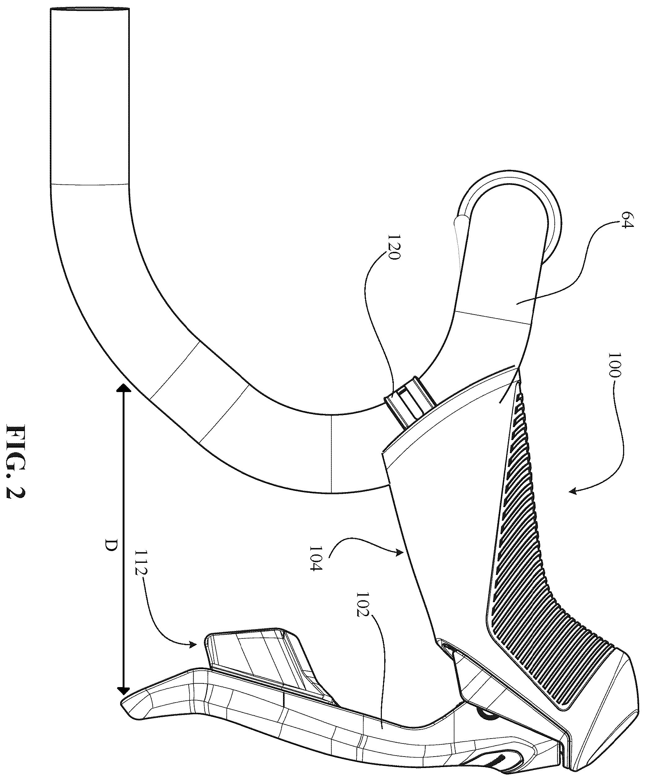 Patent US12377933 Figure 2 – Control device for a bicycle