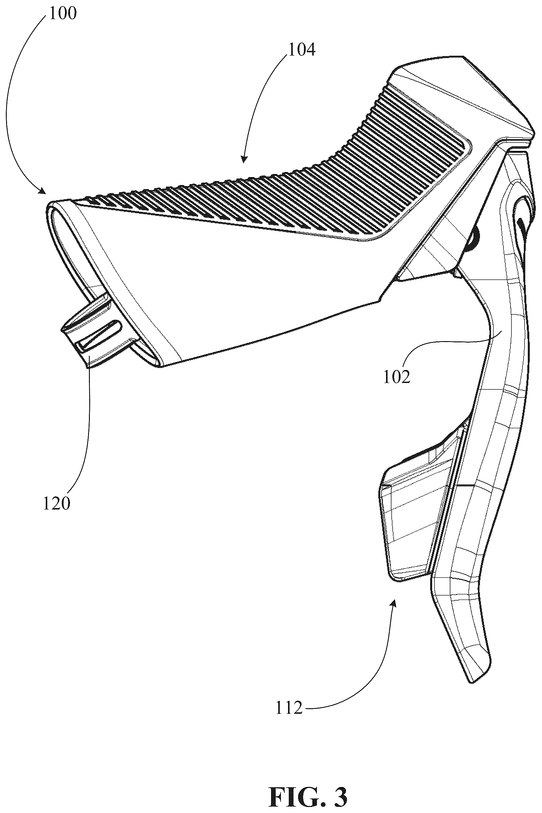 Patent US12377933 Figure 3 – Control device for a bicycle