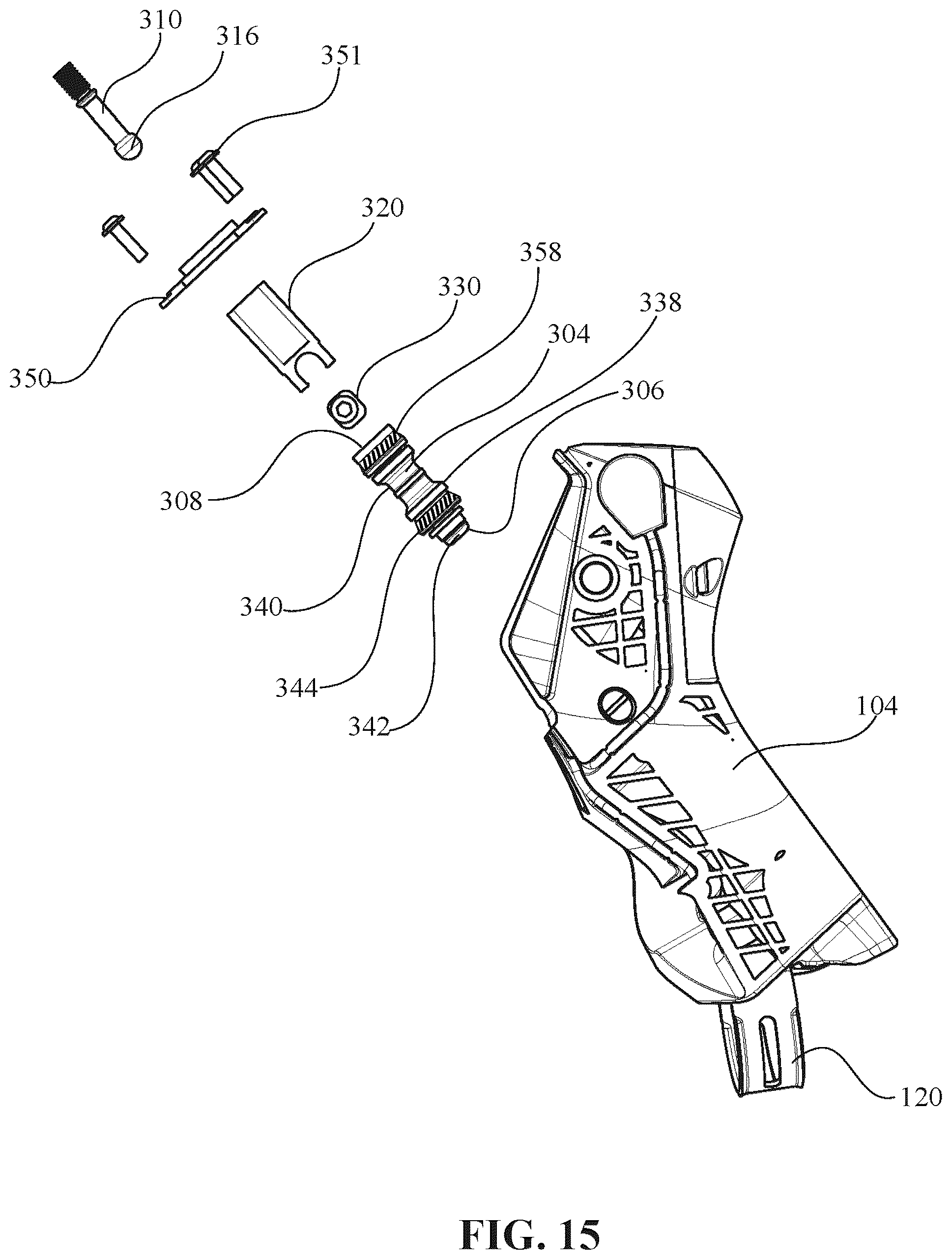 Patent US12377933 Figure 15 – Control device for a bicycle
