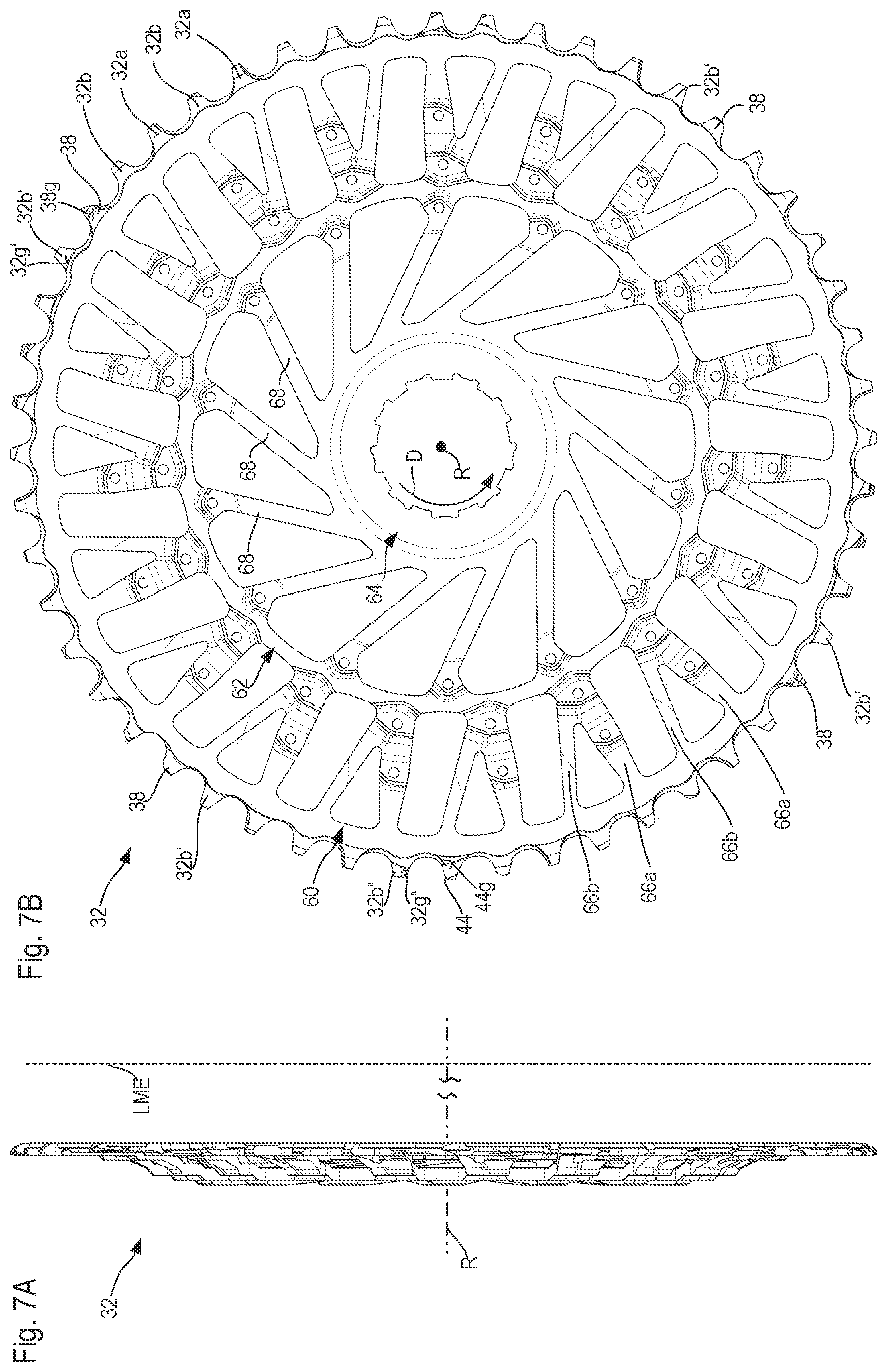 Patent US12377935 Figure 9 – Bicycle sprocket