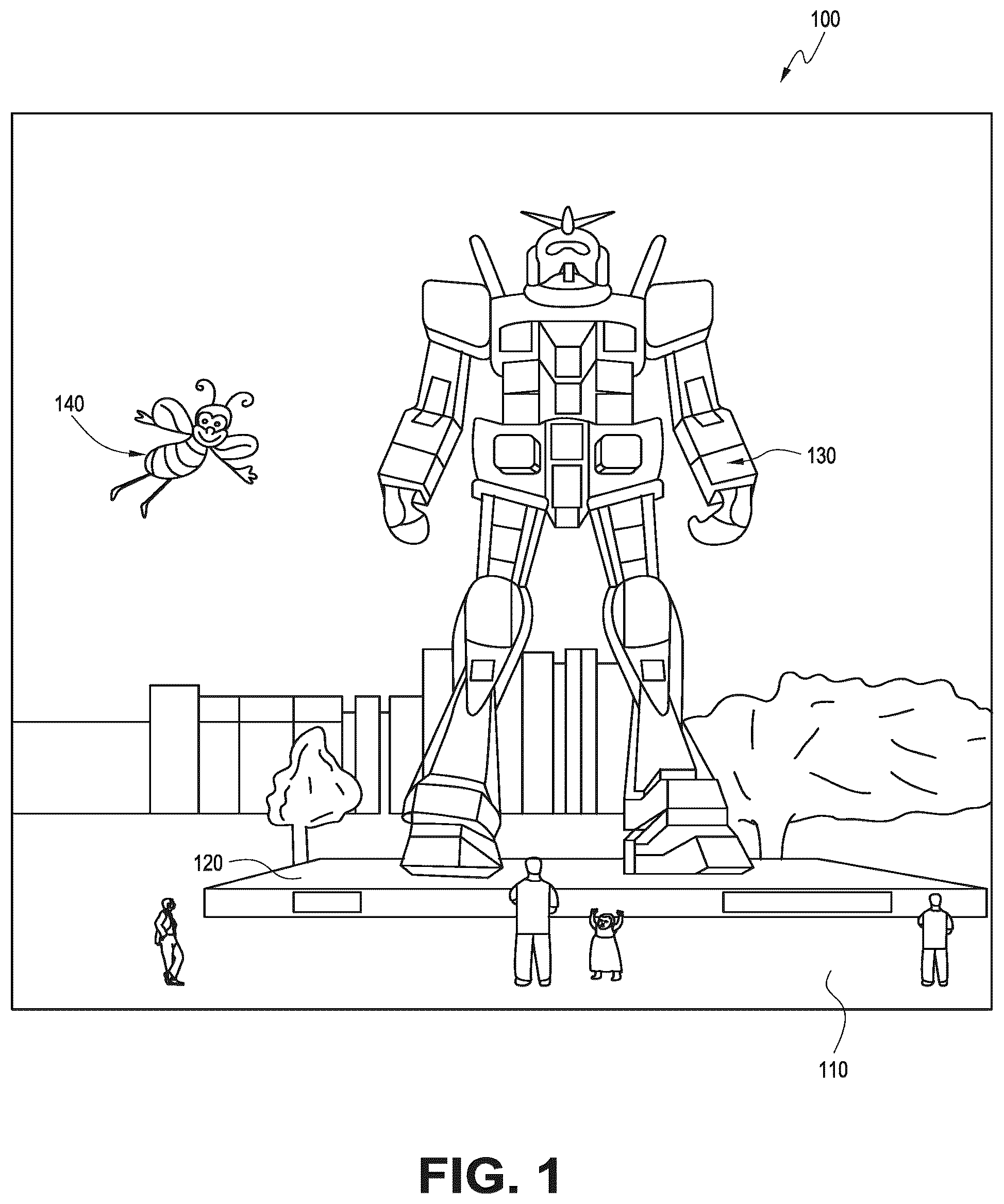 Patent US12377936 — Matching meshes for virtual avatars — Figure 1