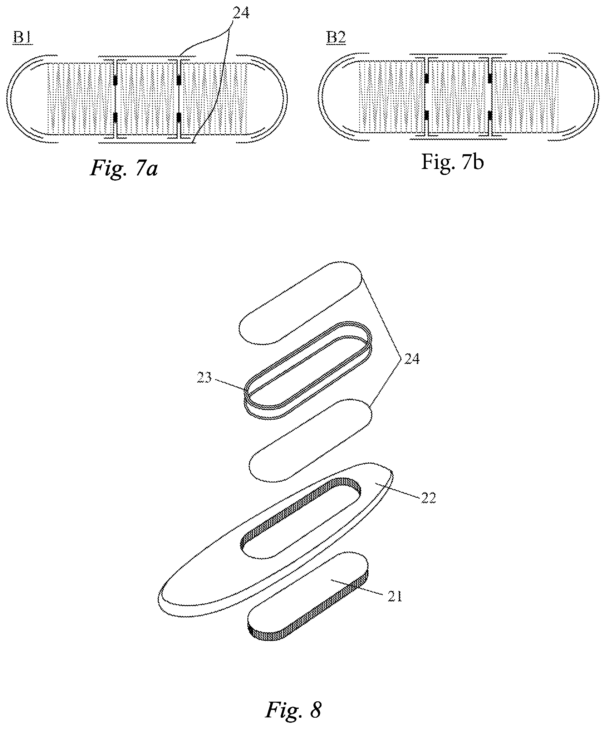Patent US12377939 Figure 4 – Multi-air-chamber surfboard
