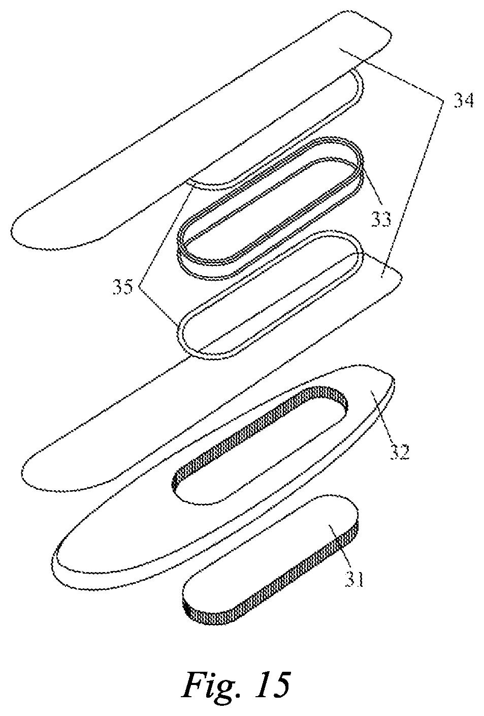 Patent US12377939 Figure 8 – Multi-air-chamber surfboard