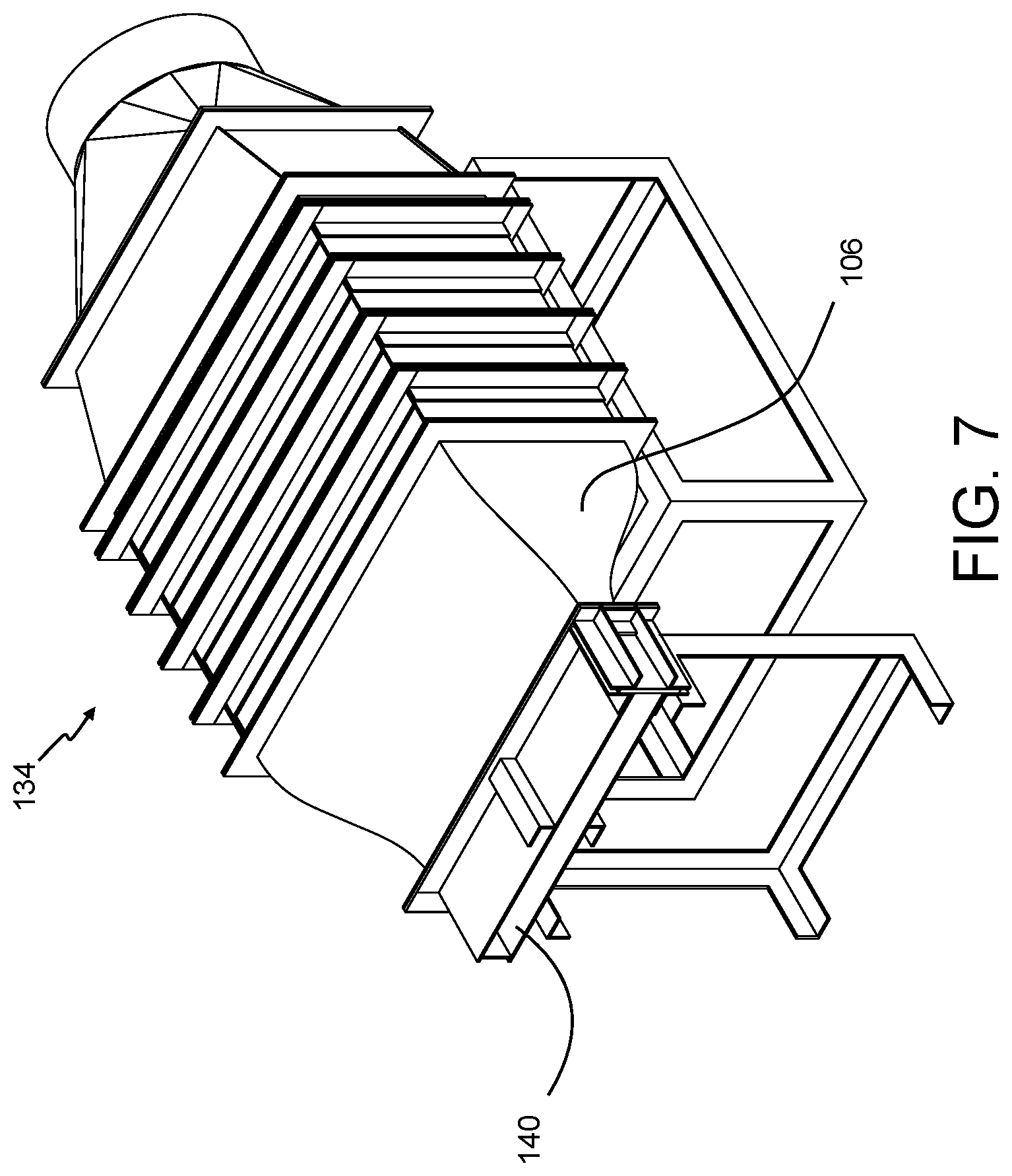 Patent US12377941 Figure 7 – System, process, and method for studying full-scale, multiphase, hydrodynamic flow representative of a ship's boundary layer
