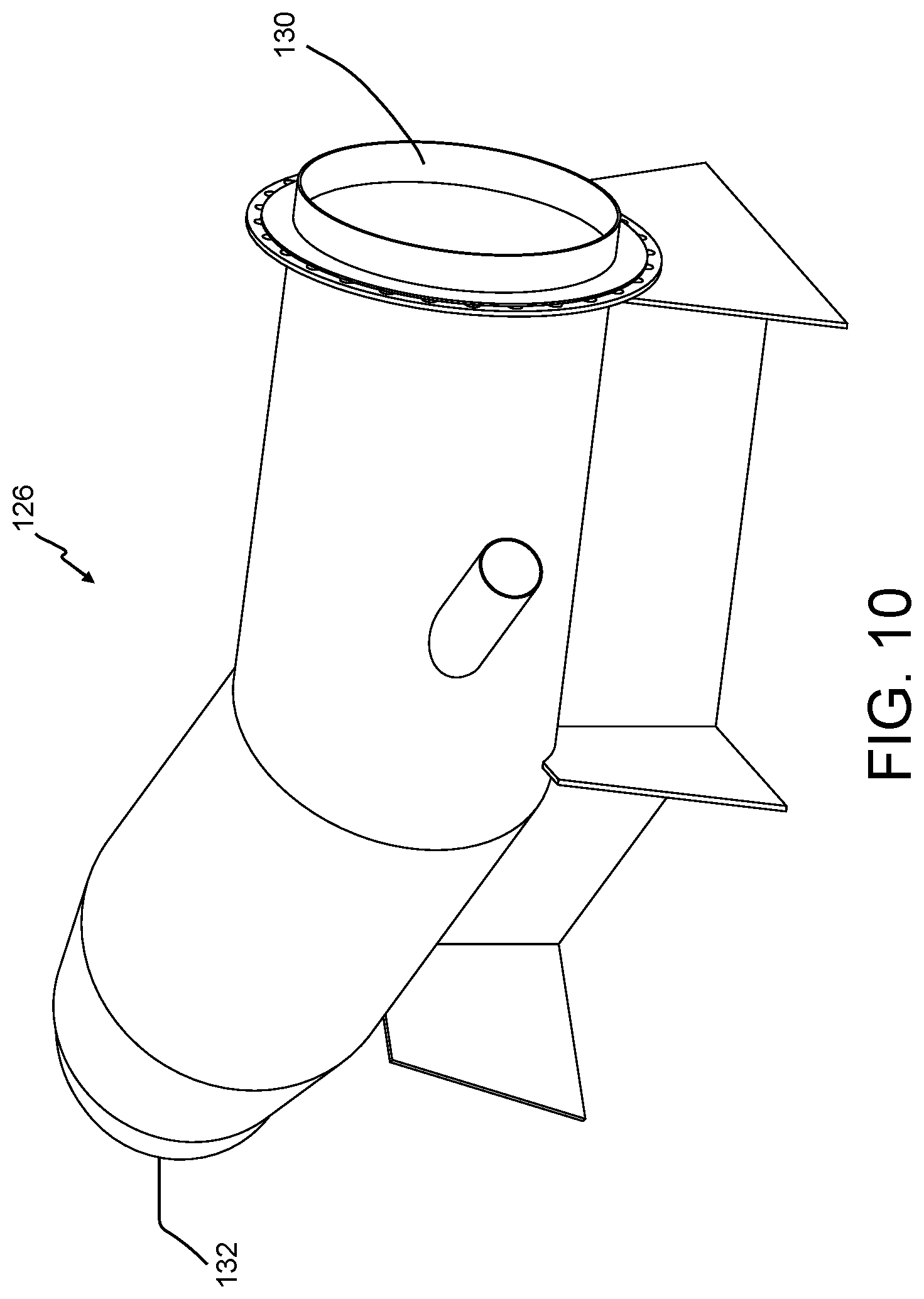 Patent US12377941 Figure 10 – System, process, and method for studying full-scale, multiphase, hydrodynamic flow representative of a ship's boundary layer