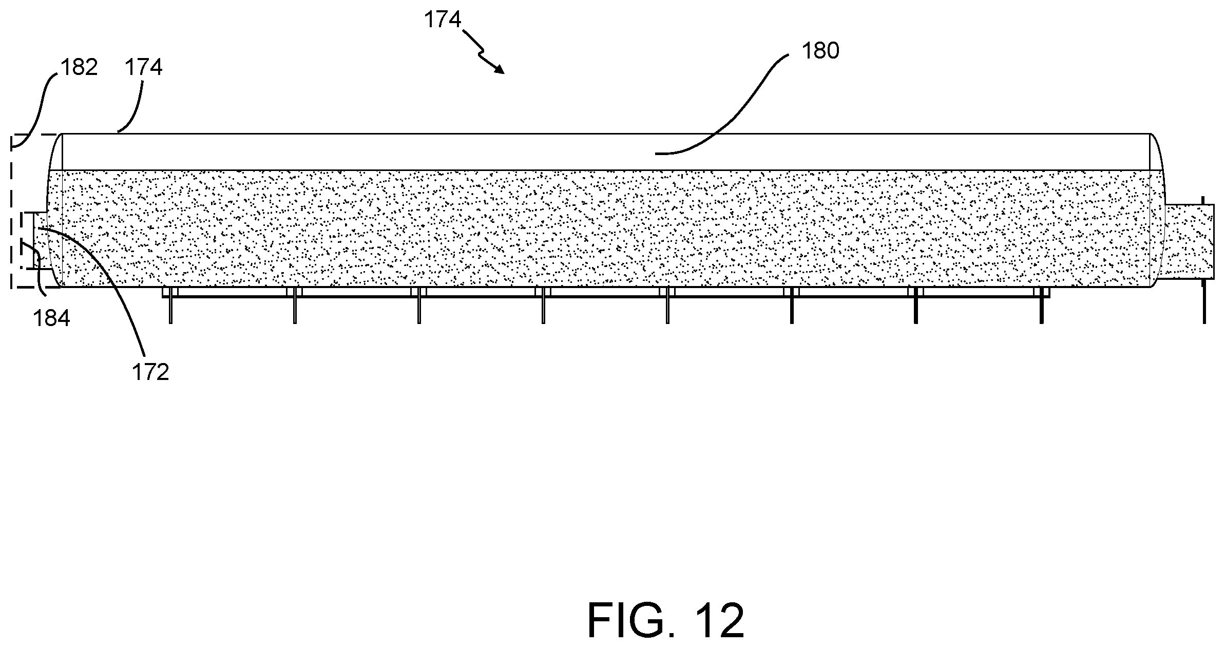 Patent US12377941 Figure 12 – System, process, and method for studying full-scale, multiphase, hydrodynamic flow representative of a ship's boundary layer