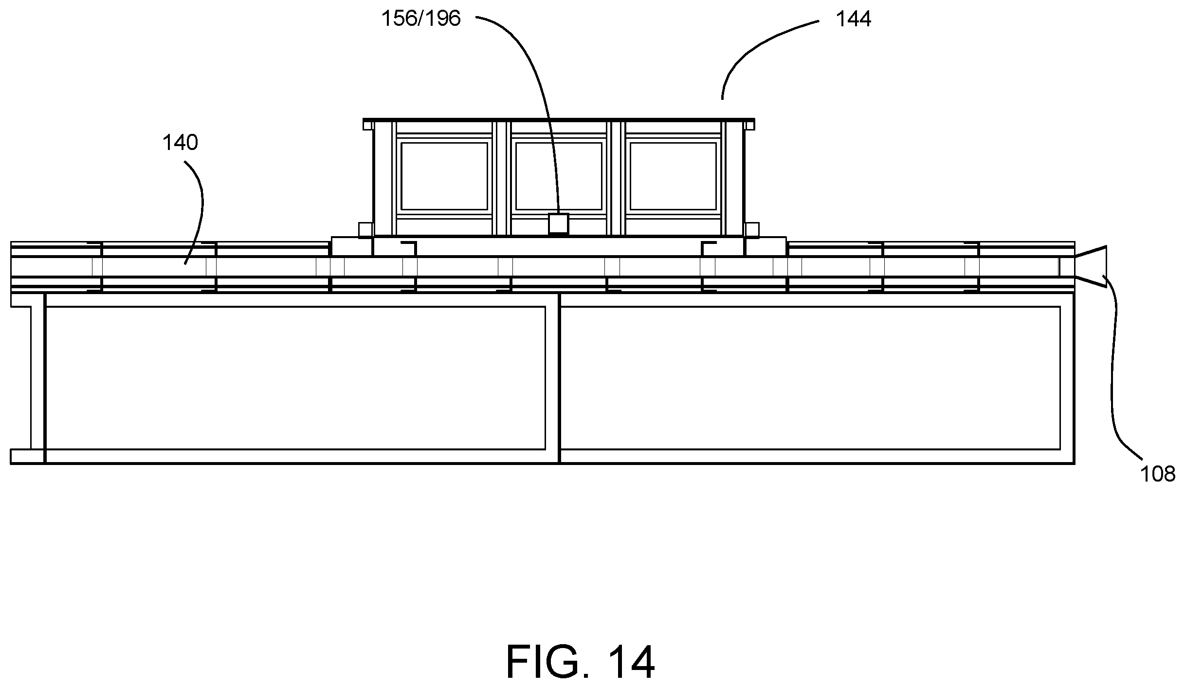 Patent US12377941 Figure 14 – System, process, and method for studying full-scale, multiphase, hydrodynamic flow representative of a ship's boundary layer