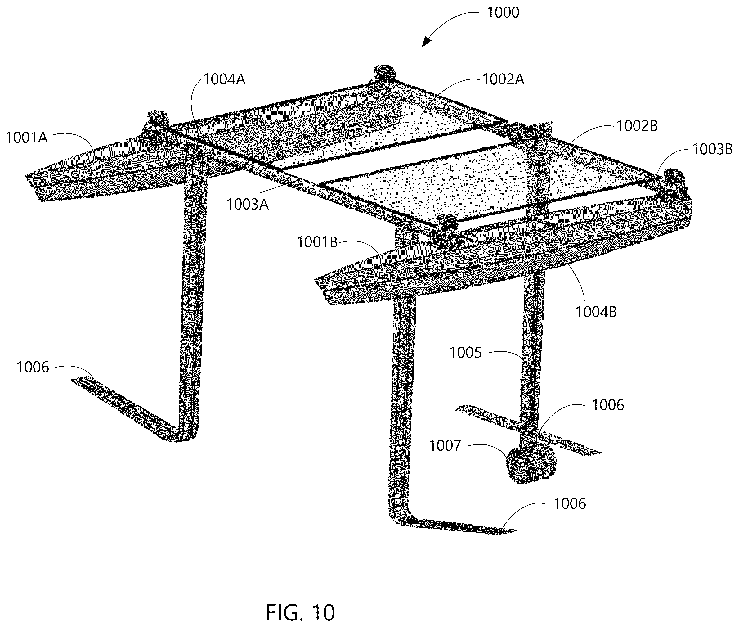 Patent US12377946 Figure 13 – Method and apparatus for solar powered and navigationally optimized hydrofoil autonomous vessel