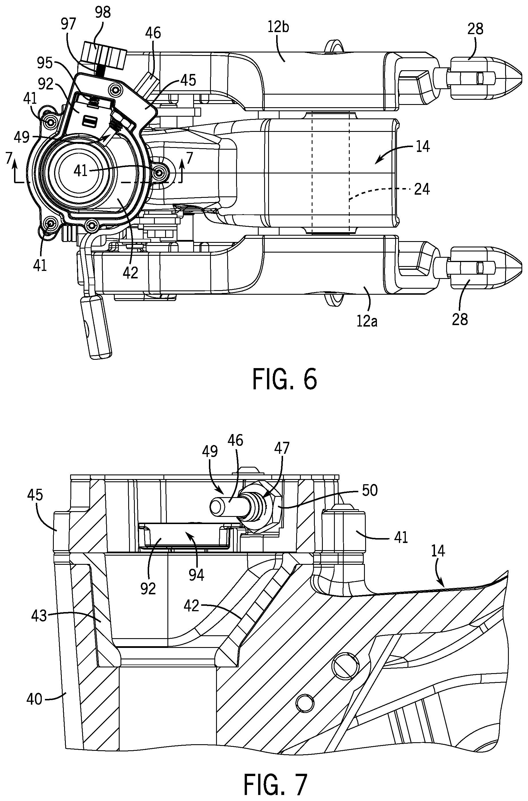 Patent US12377947 Figure 5 – Outboard motor that is removable from transom clamp bracket