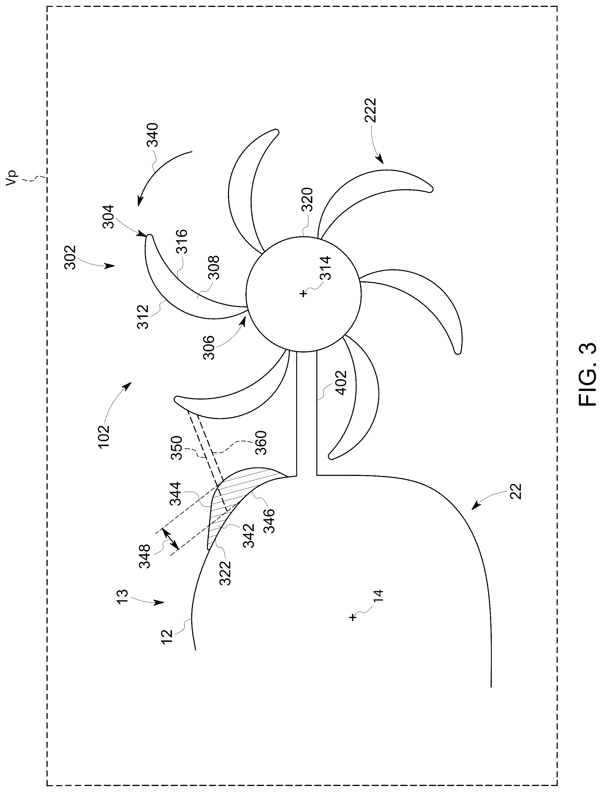 Patent US12377954 Figure 3 – Aircraft having an aircraft body including a feature