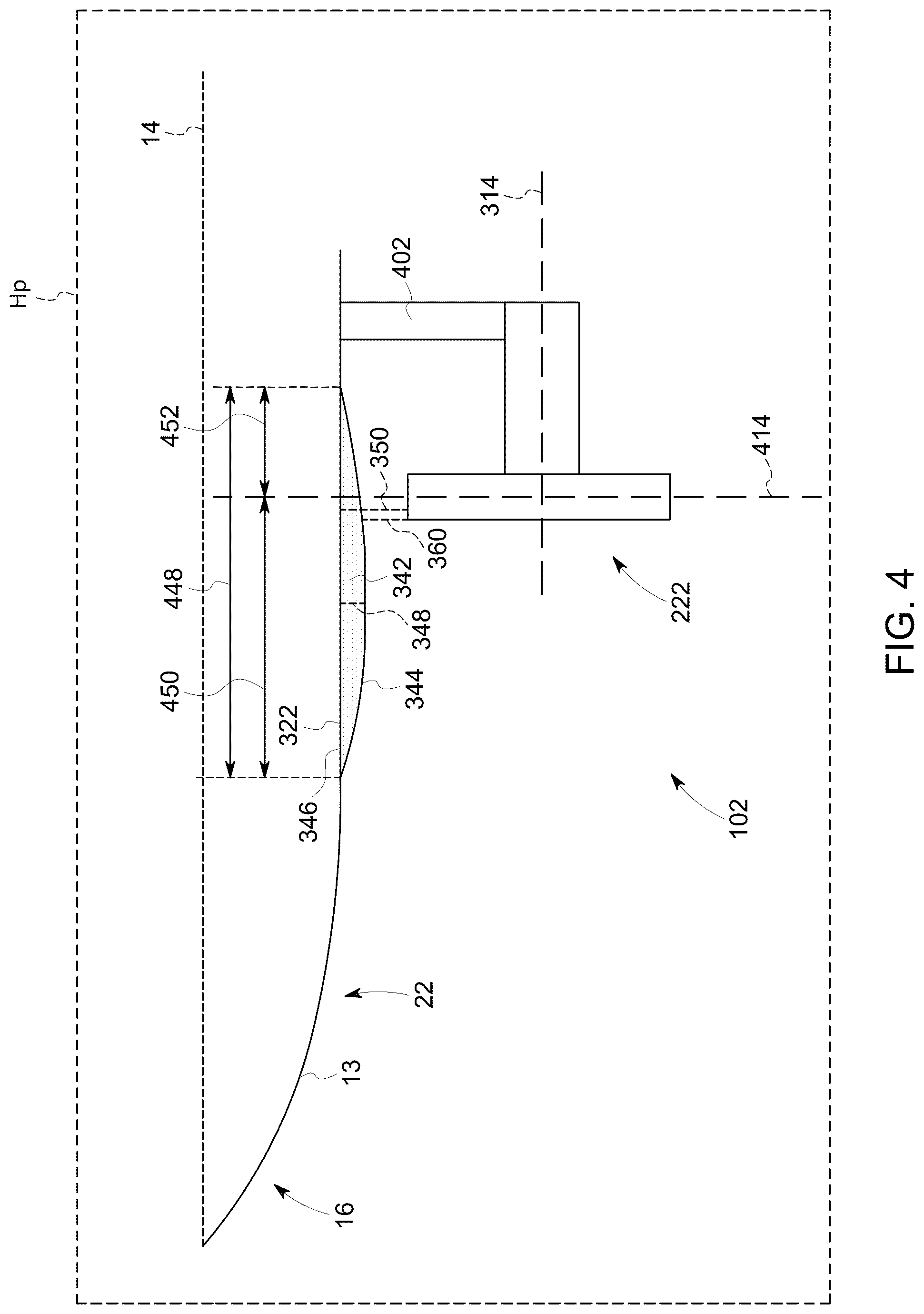 Patent US12377954 Figure 4 – Aircraft having an aircraft body including a feature