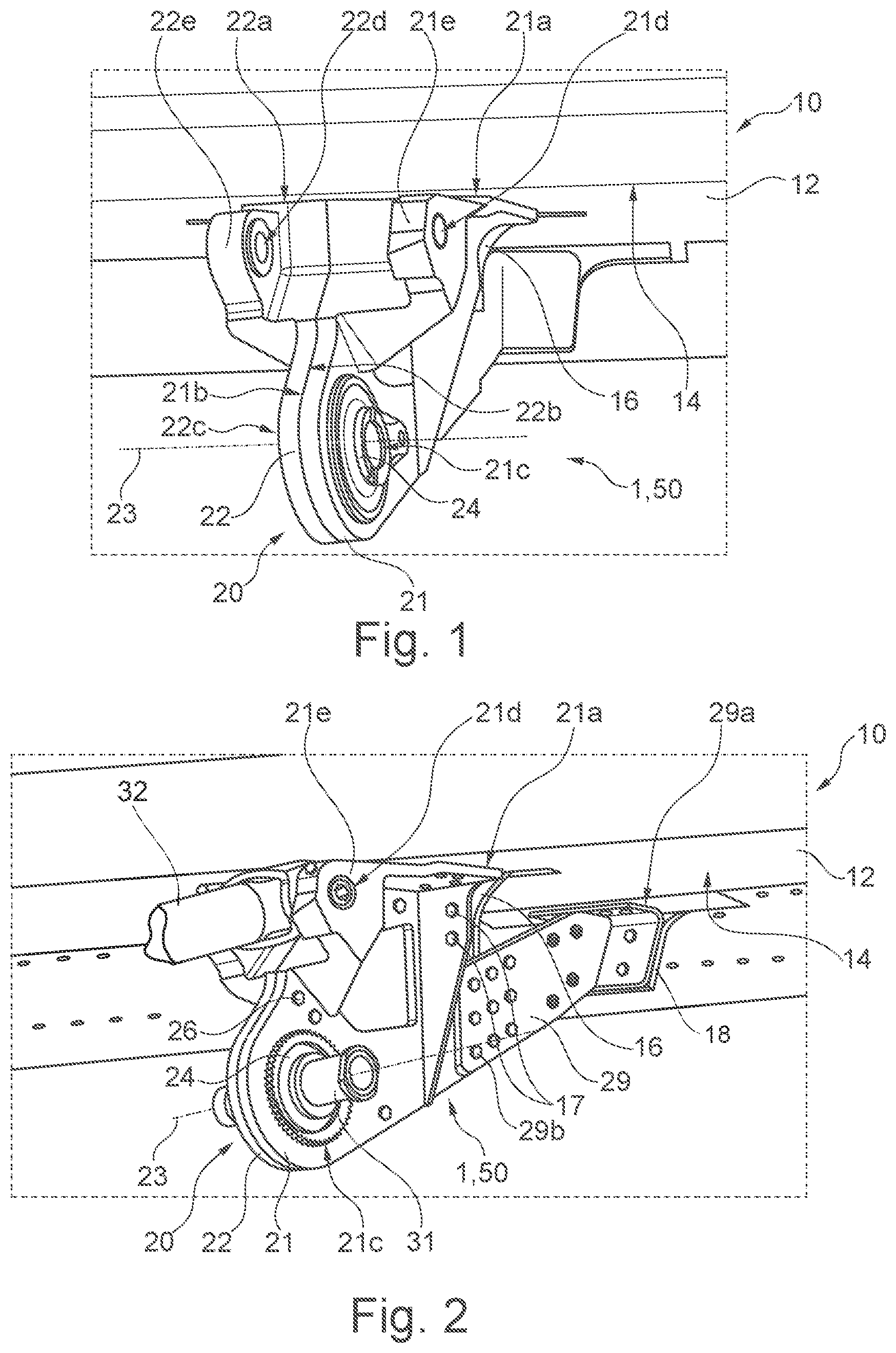 Patent US12377957 Figure 1 – Load introduction system and method for manufacturing a load introduction system